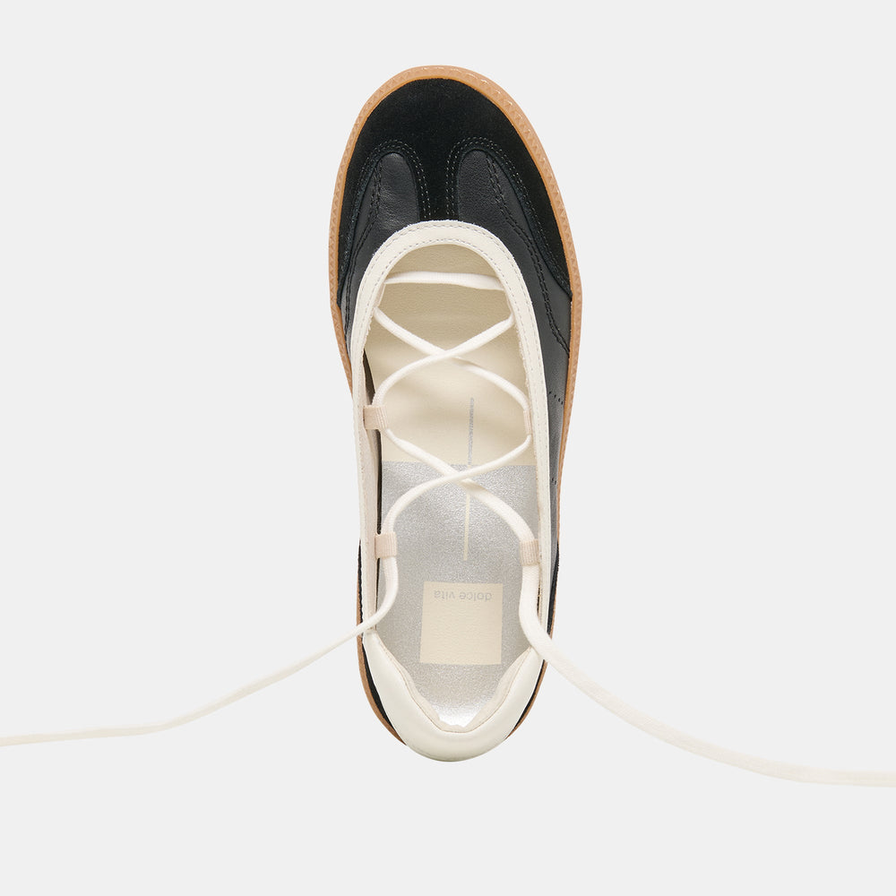 Nyomie Black Leather Sneakers / Dolce Vita