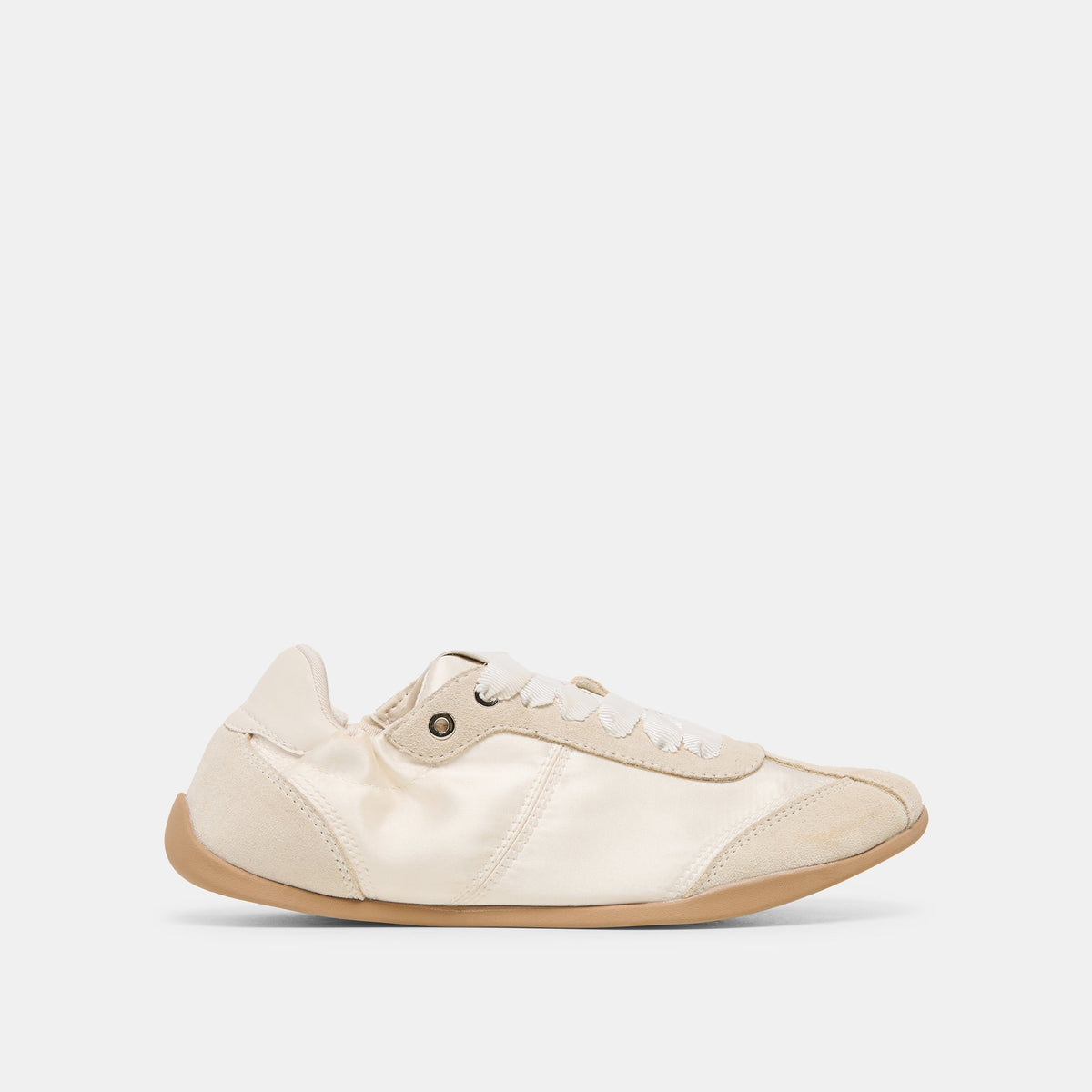 Dakoda Off White Satin Sneakers / Dolce Vita