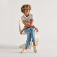 Dakoda Off White Satin Sneakers / Dolce Vita