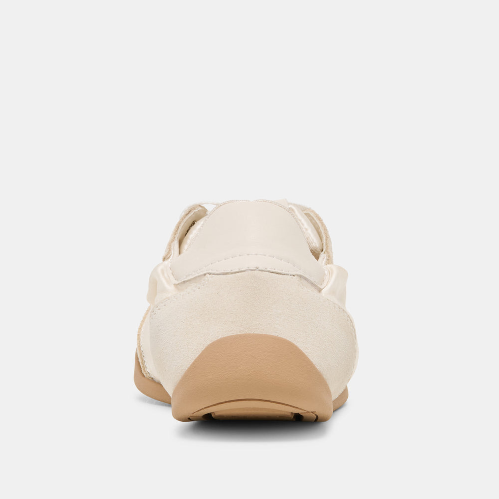 Dakoda Off White Satin Sneakers / Dolce Vita