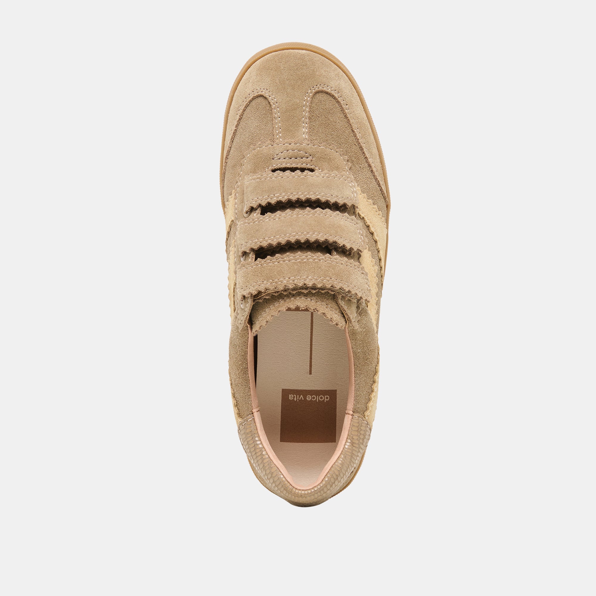 Merit Velcro Taupe Multi Leather Sneakers / Dolce Vita