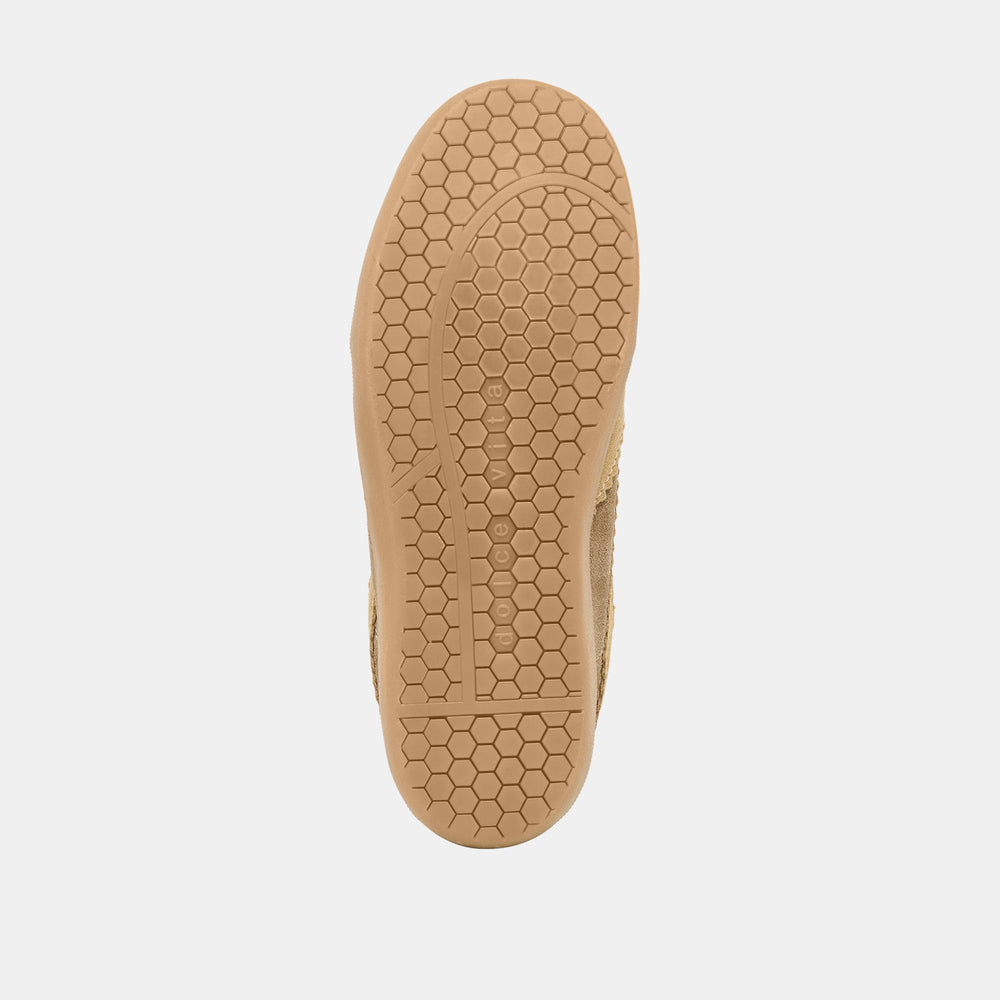 Merit Velcro Taupe Multi Leather Sneakers / Dolce Vita