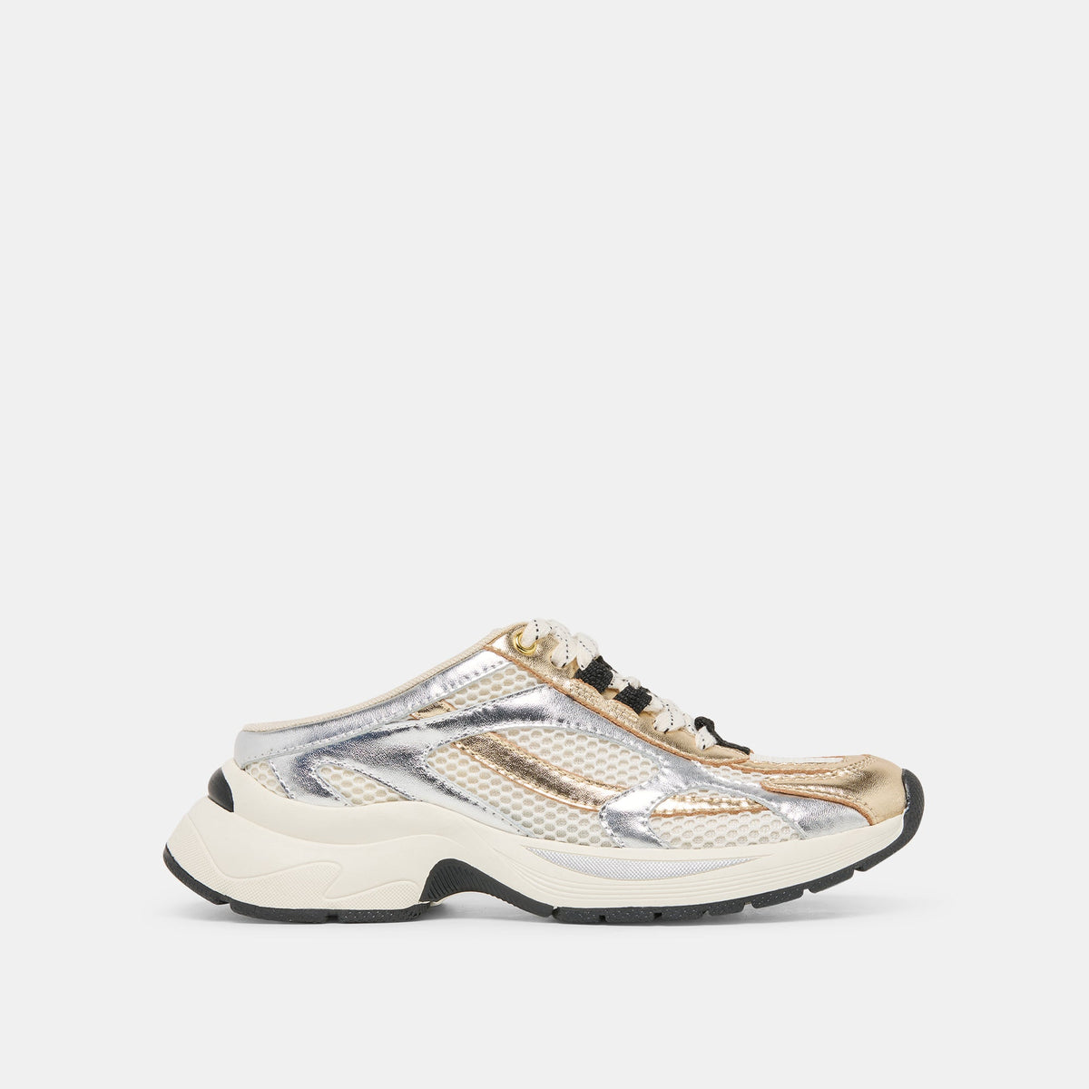 SWAYZY Metallic Multi Leather Platform Slip-on Sneakers / Dolce Vita