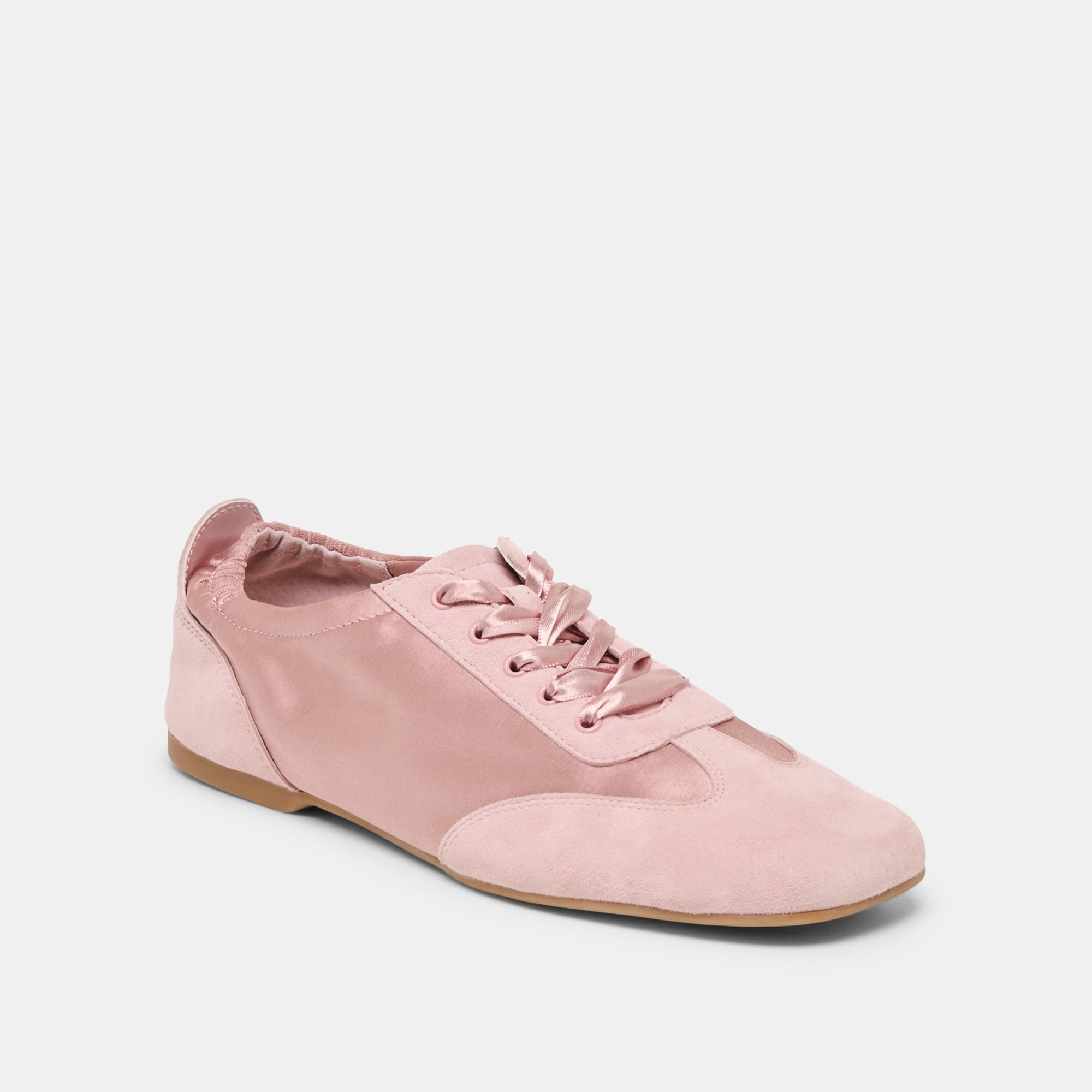 Itzy Pink Satin Sneakers / Dolce Vita