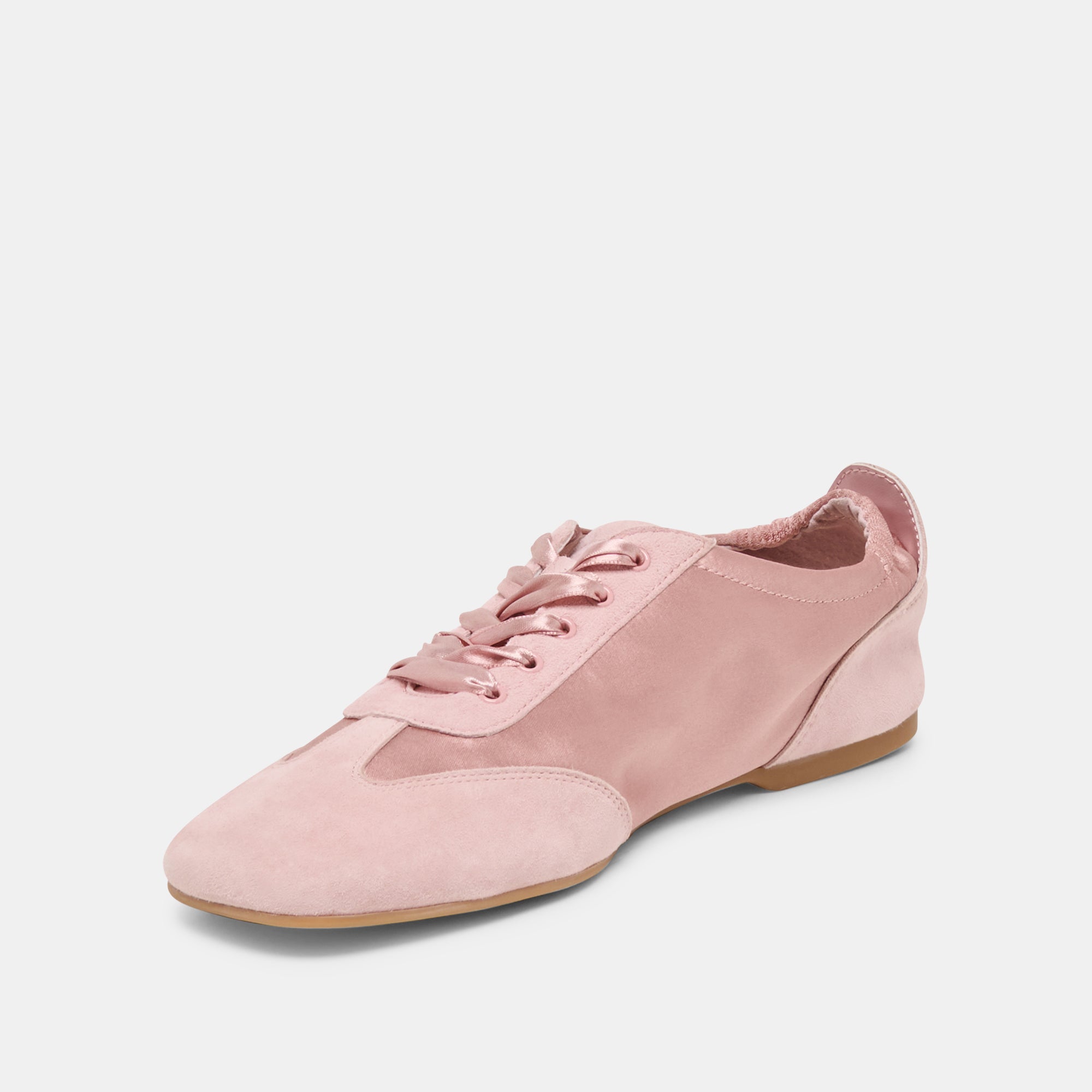 Itzy Pink Satin Sneakers / Dolce Vita