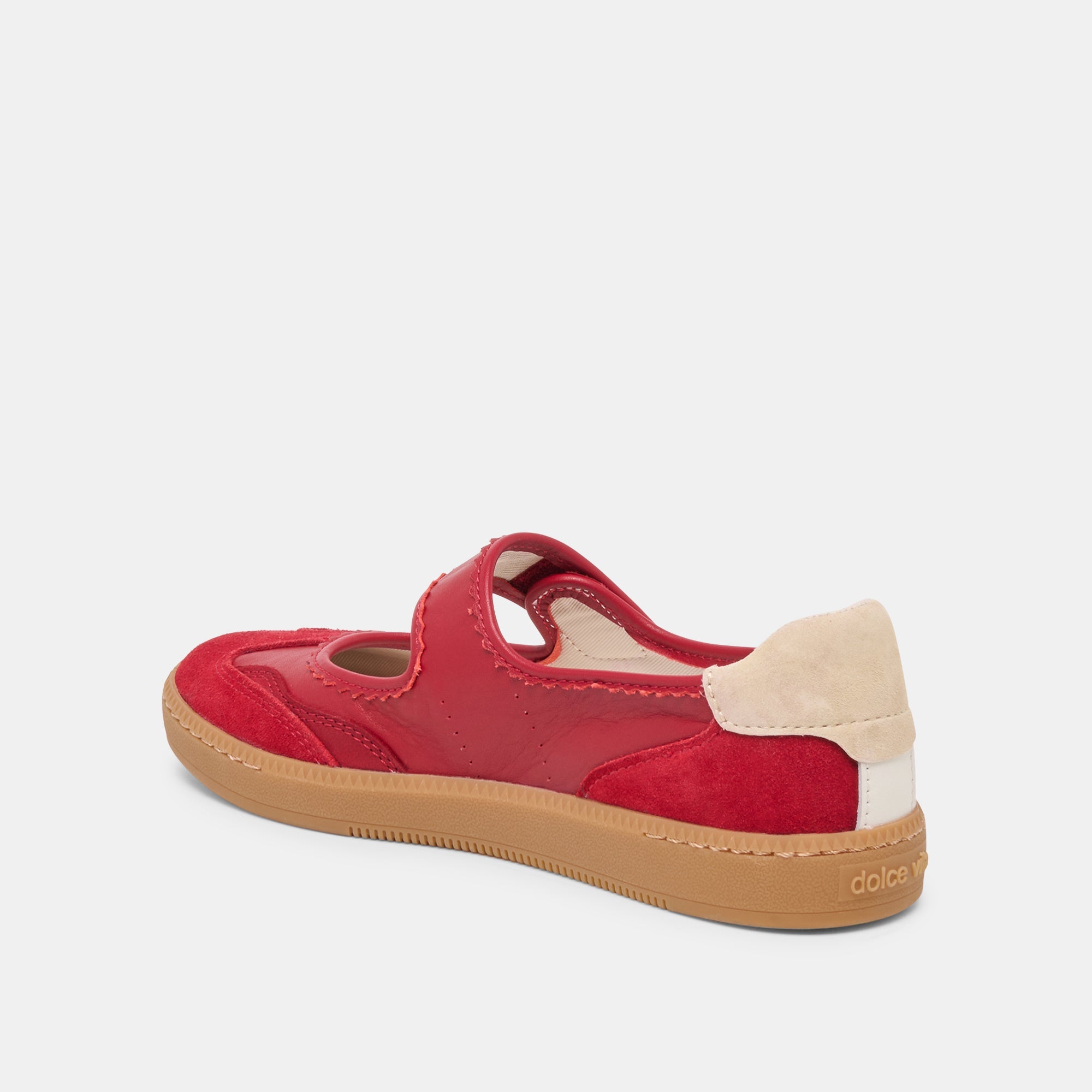 Nanet Crimson Leather Sneakers / Dolce Vita