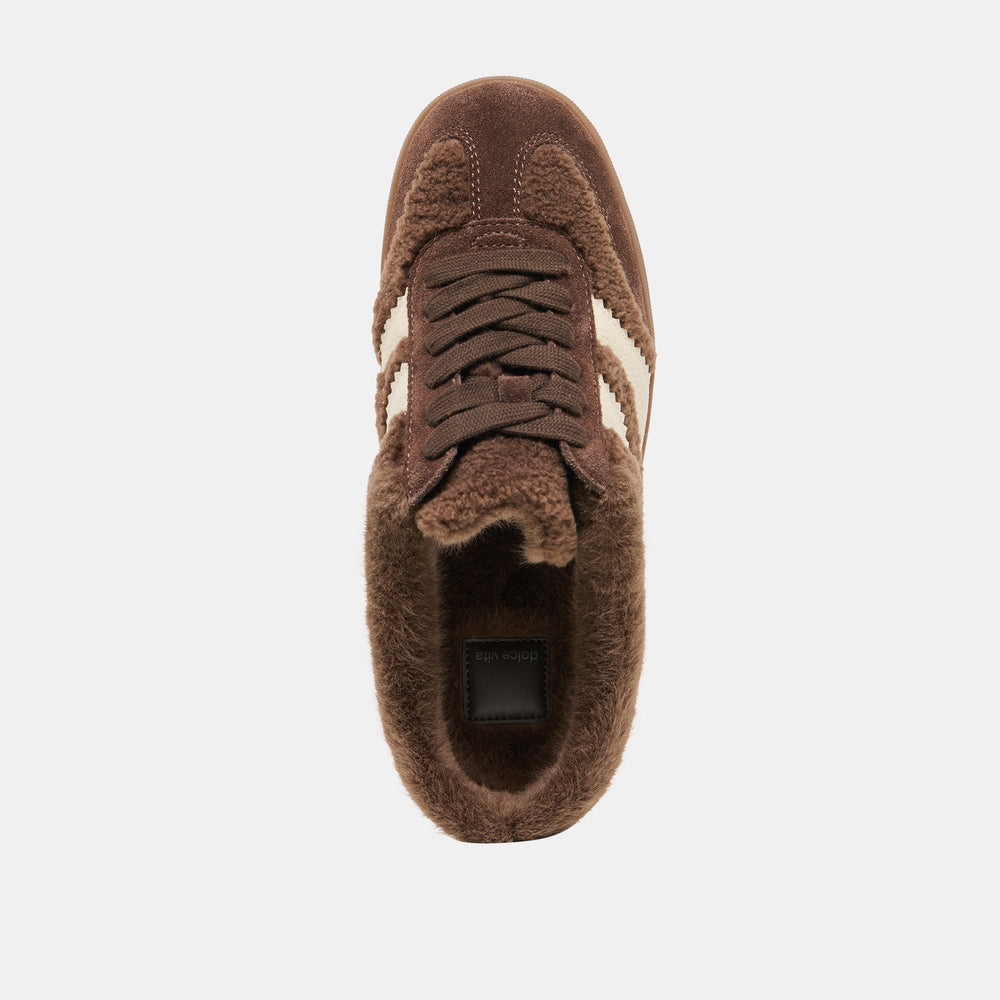 Merit Slide Plush Dk Brown Plush Sneakers / Dolce Vita