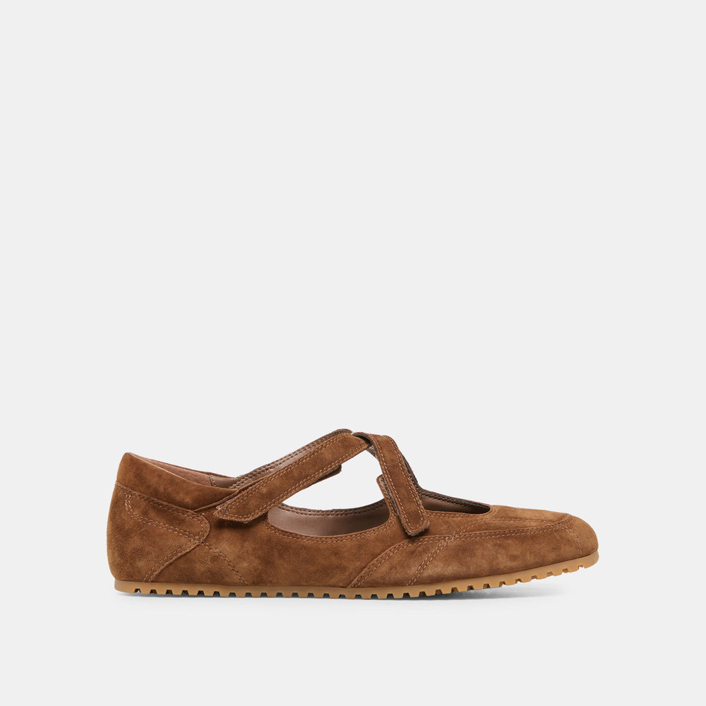 YONO Cocoa Suede Ballet Sneaker Flats / Dolce Vita