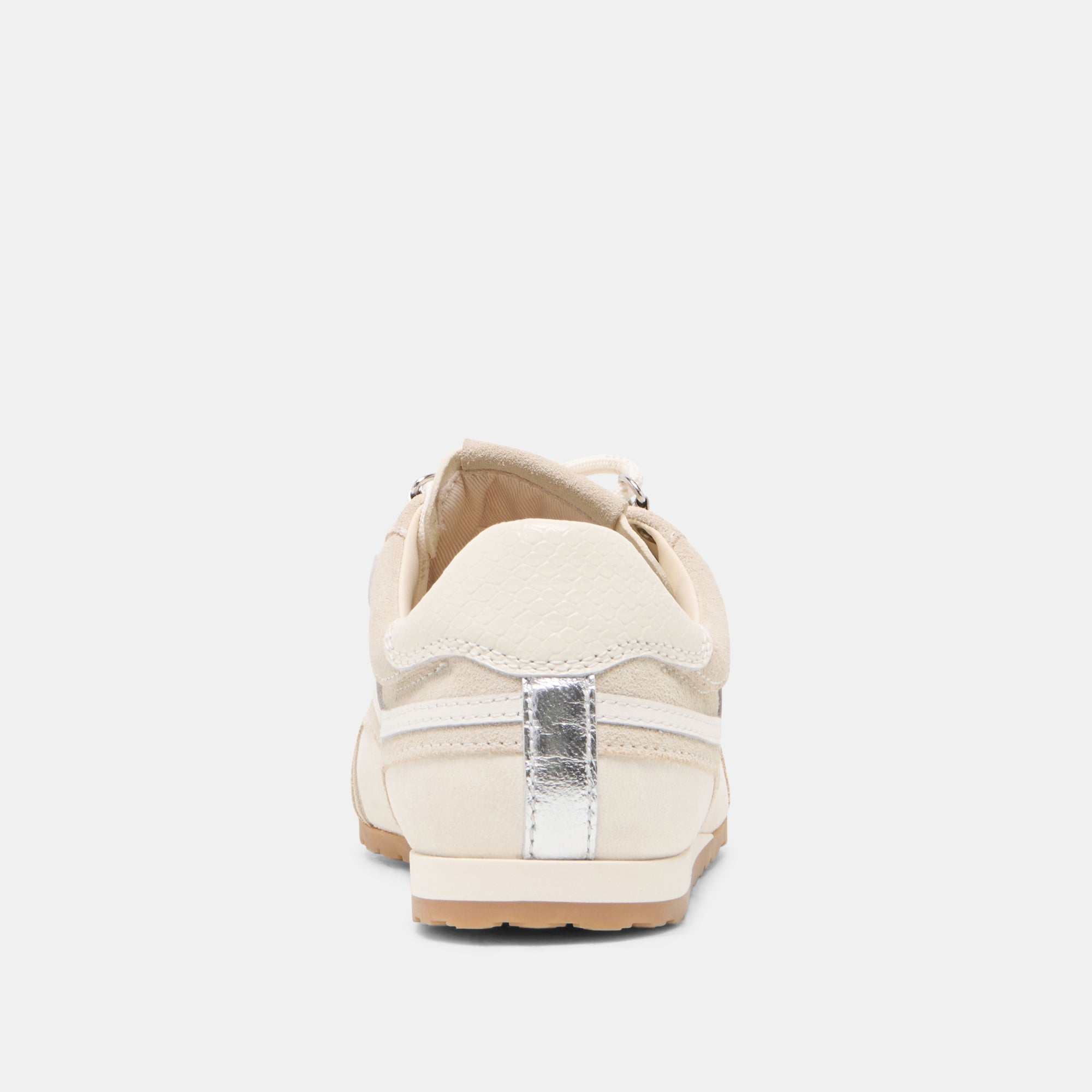 DEACON Ivory Suede Lace-Up Sneakers / Dolce Vita