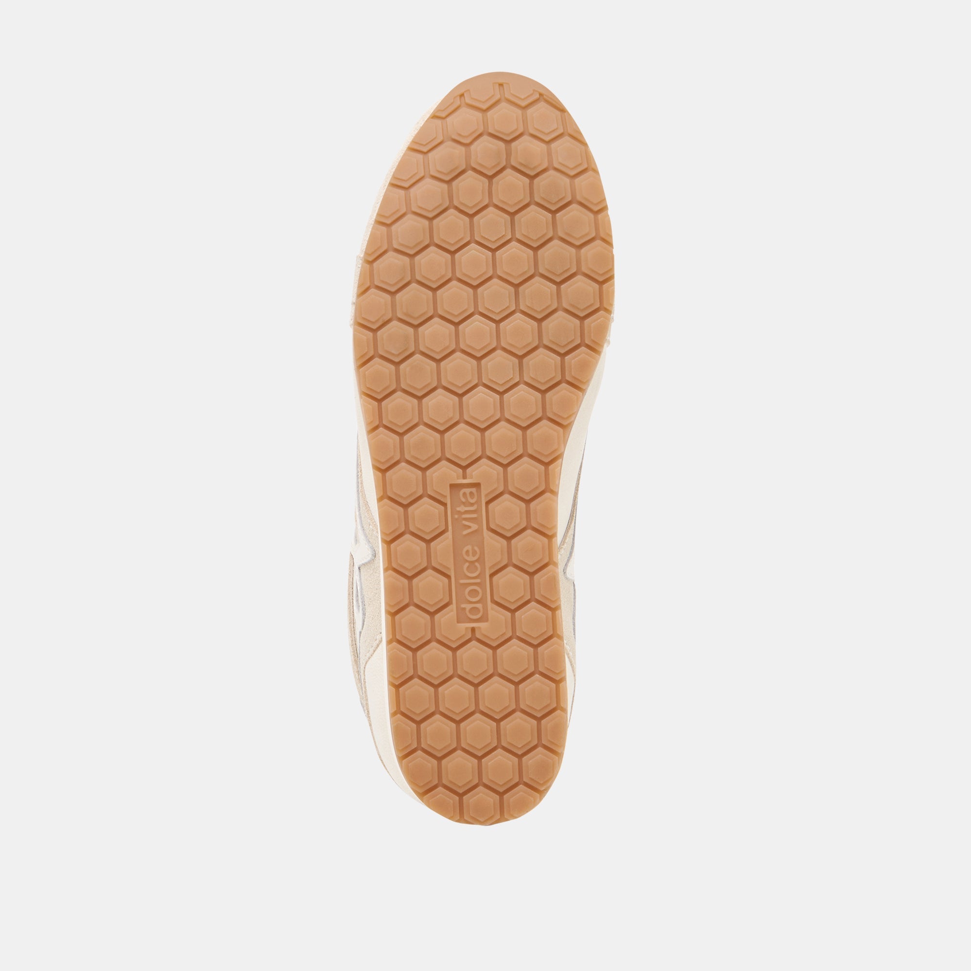 DEACON Ivory Suede Lace-Up Sneakers / Dolce Vita