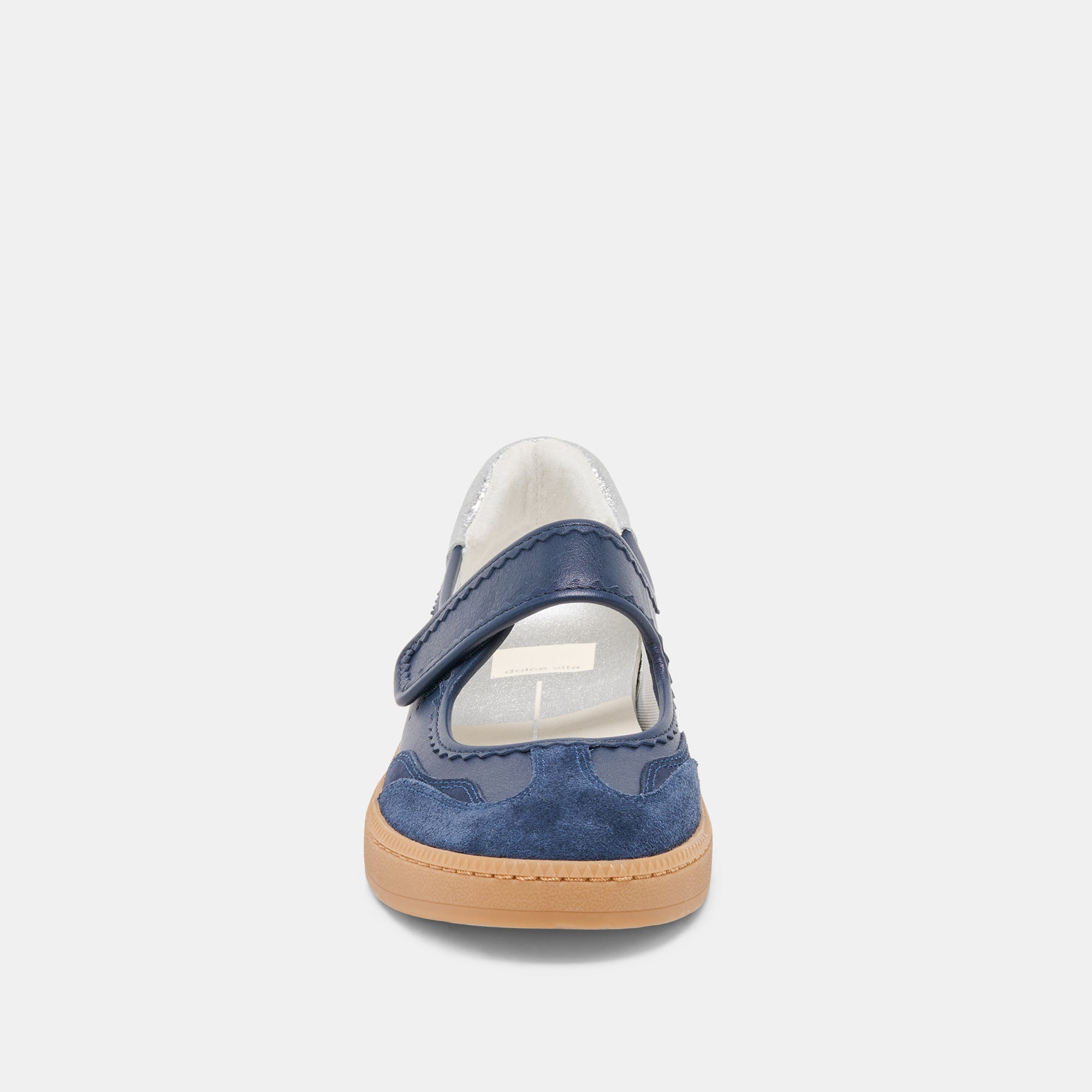 NANET Dk Navy Suede Mary-Jane Ballet Sneakers / Dolce Vita