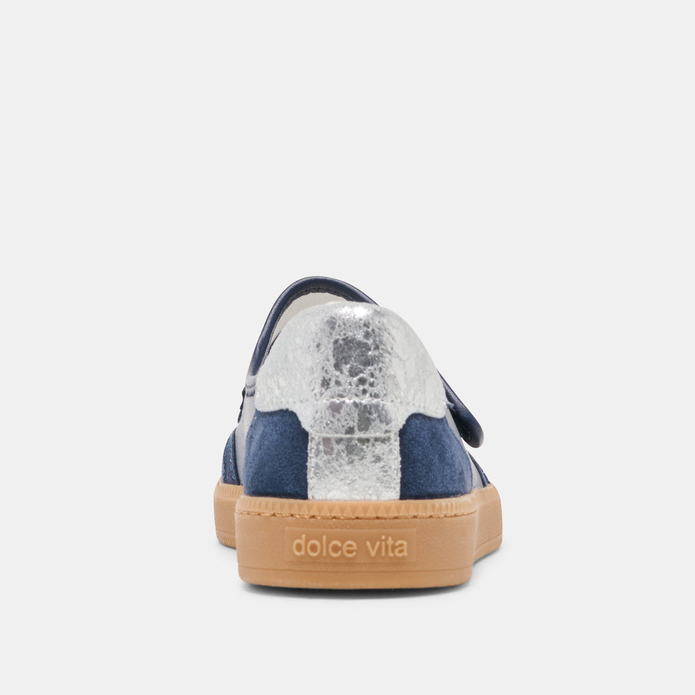 NANET Dk Navy Suede Mary-Jane Ballet Sneakers / Dolce Vita