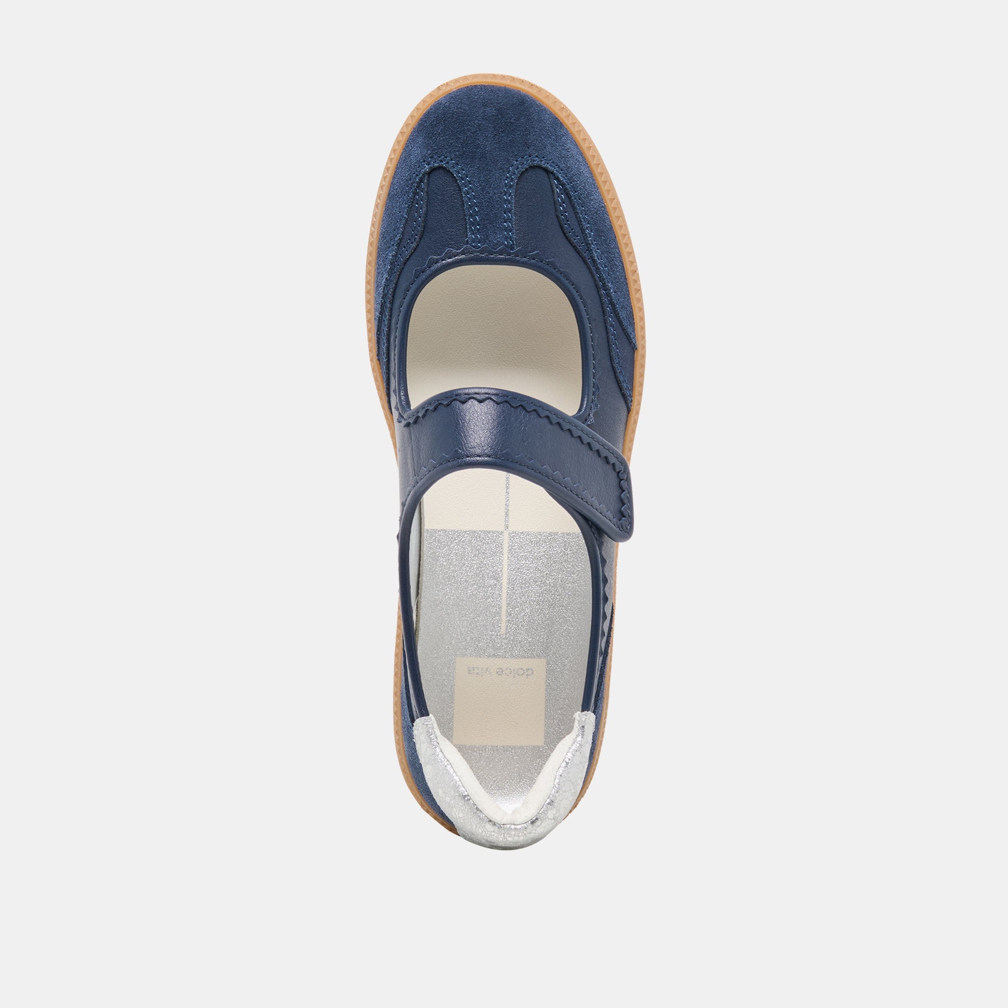 NANET Dk Navy Suede Mary-Jane Ballet Sneakers / Dolce Vita