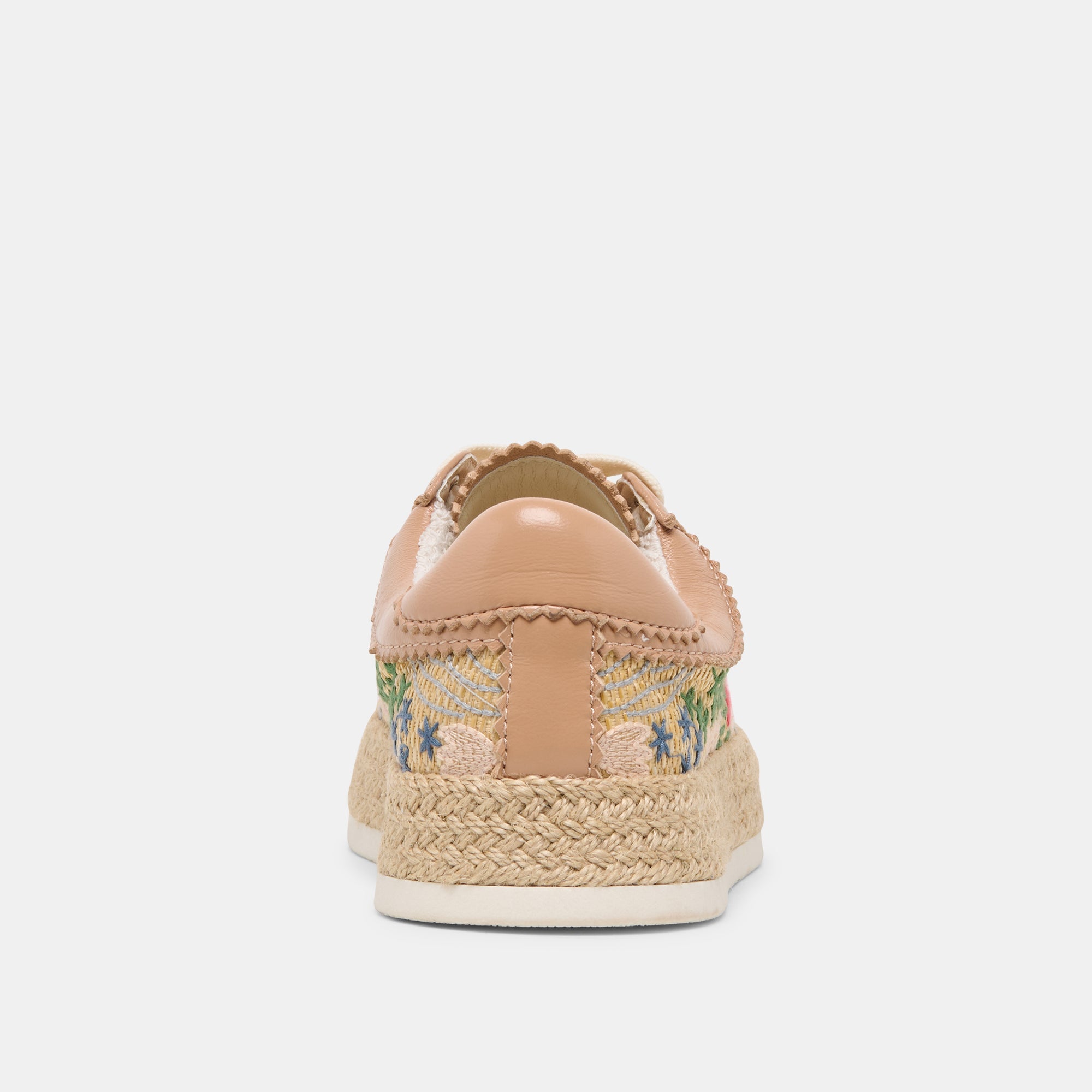 Azalia Sand Floral Raffia Heels / Dolce Vita