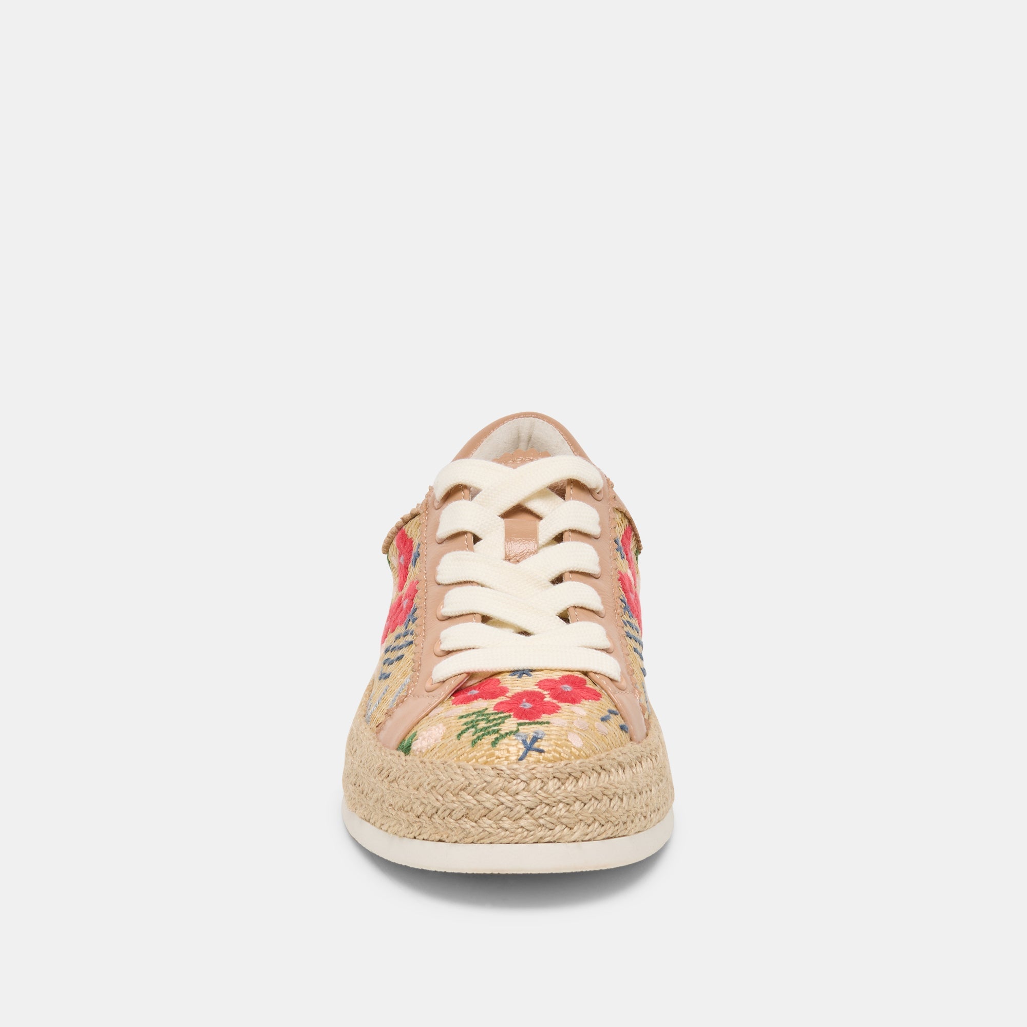Azalia Sand Floral Raffia Heels / Dolce Vita