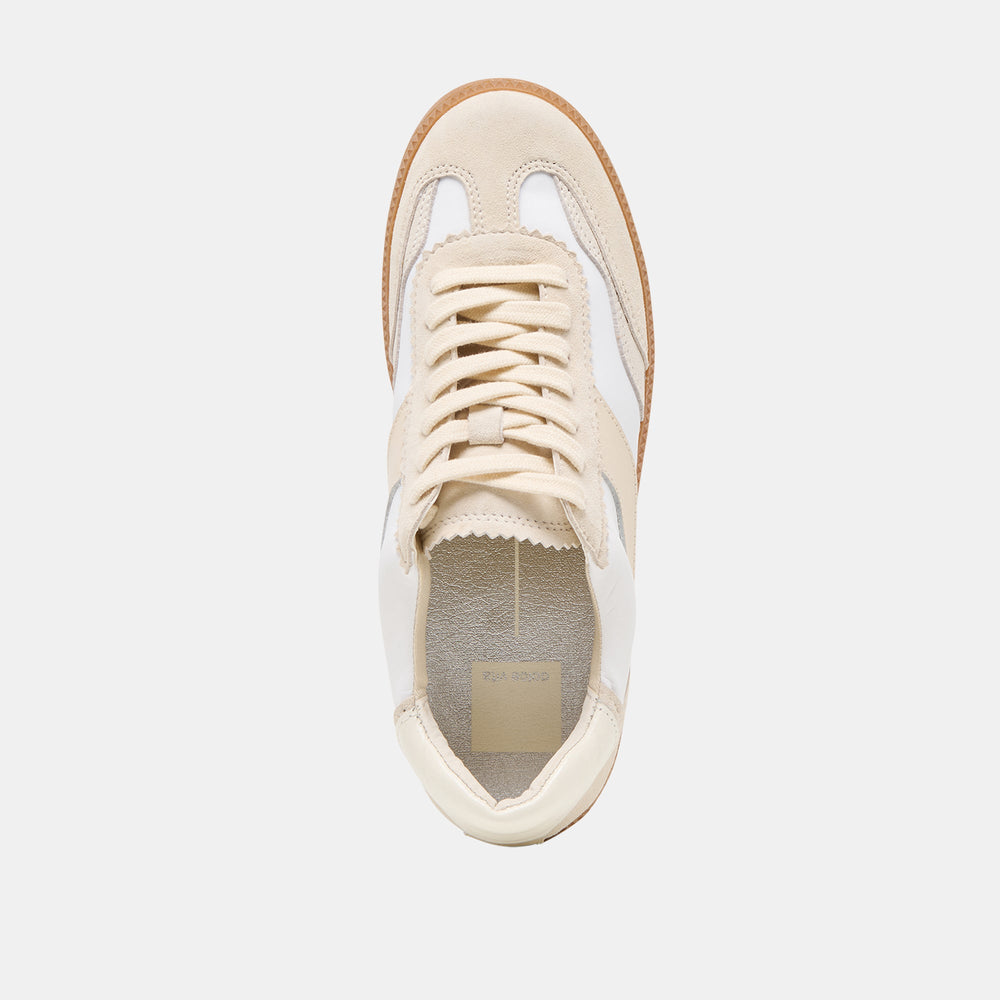 Notice White Dune Nylon Sneakers / Dolce Vita