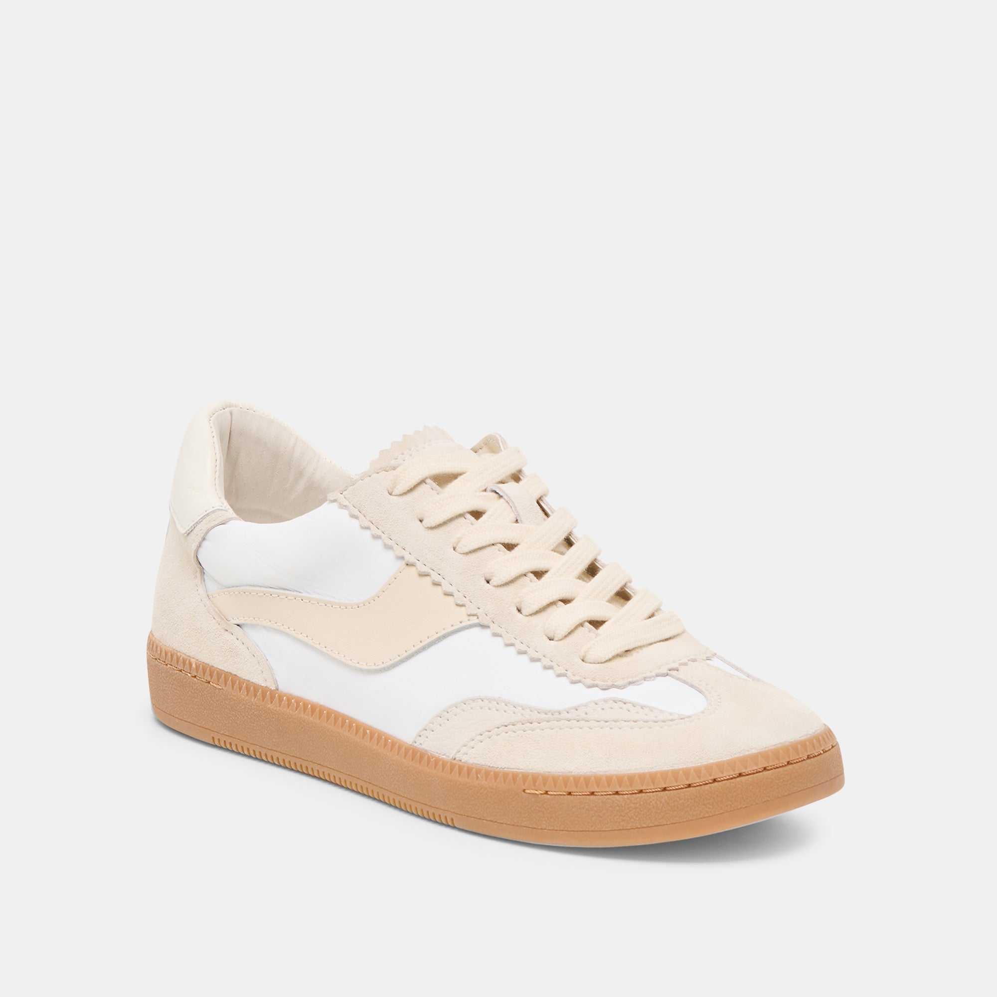 Notice White Dune Nylon Sneakers / Dolce Vita