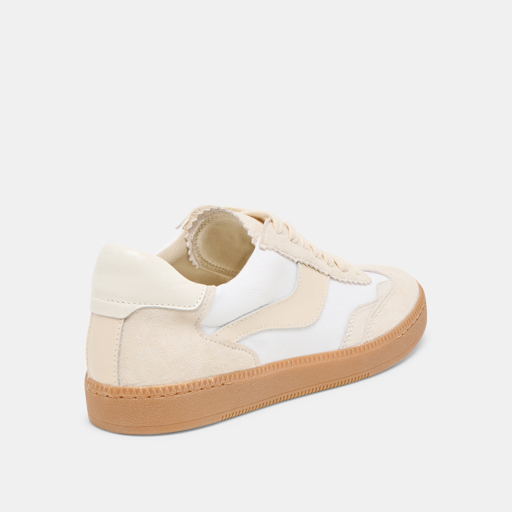 Notice White Dune Nylon Sneakers / Dolce Vita