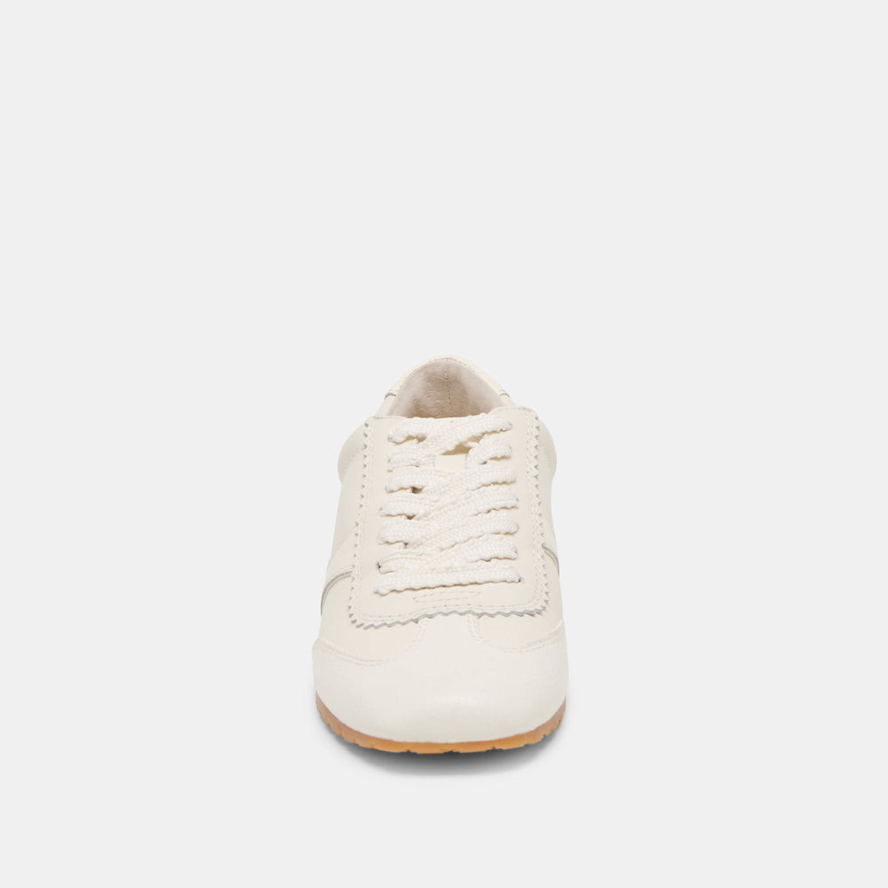 Dorie White Leather Sneakers / Dolce Vita
