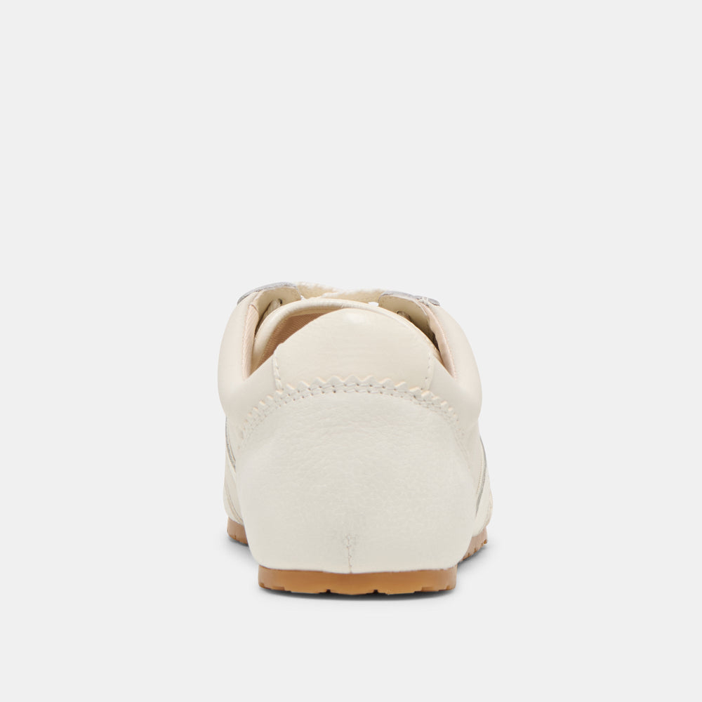 Dorie White Leather Sneakers / Dolce Vita