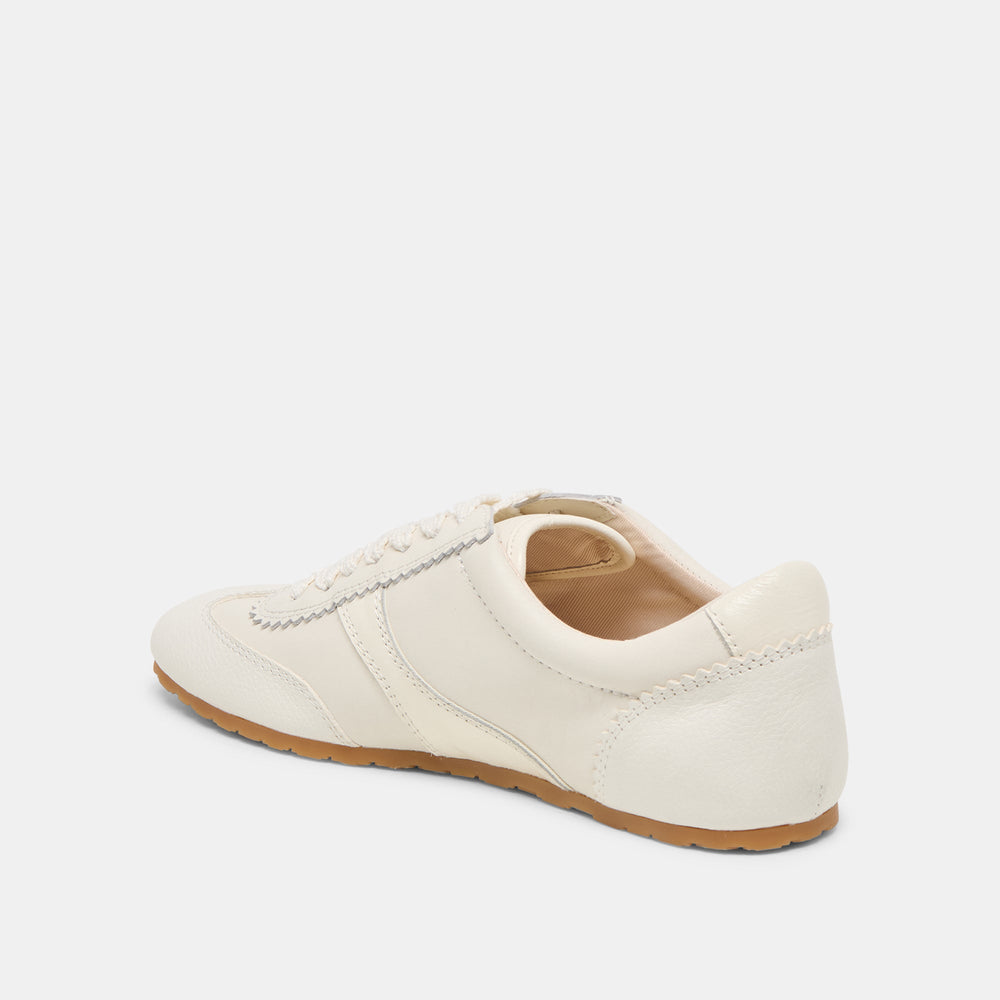 Dorie White Leather Sneakers / Dolce Vita