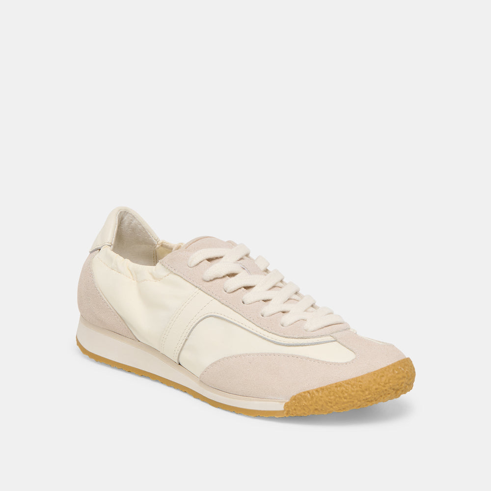 Sariya White Nylon Sneakers / Dolce Vita