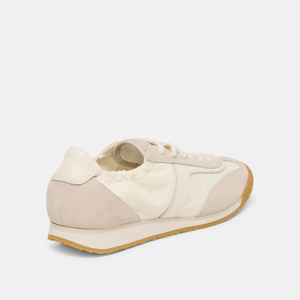 Sariya White Nylon Sneakers / Dolce Vita