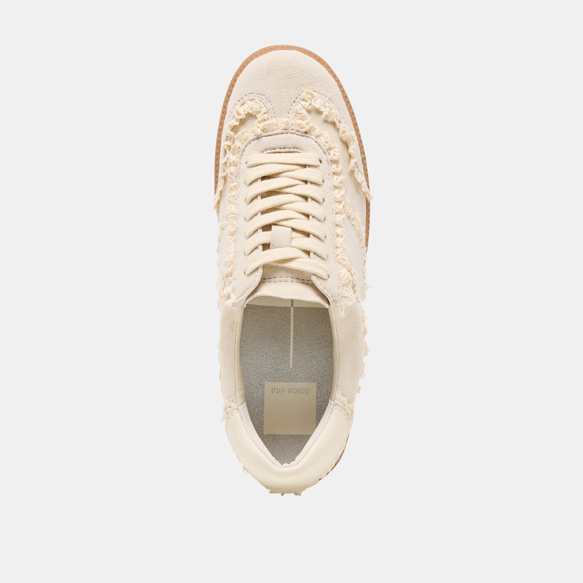 Notice Lace Ivory Suede Sneakers / Dolce Vita