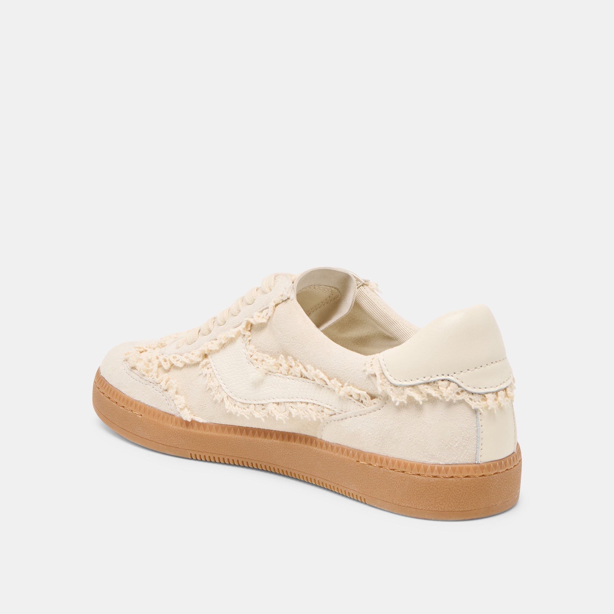 Notice Lace Ivory Suede Sneakers / Dolce Vita