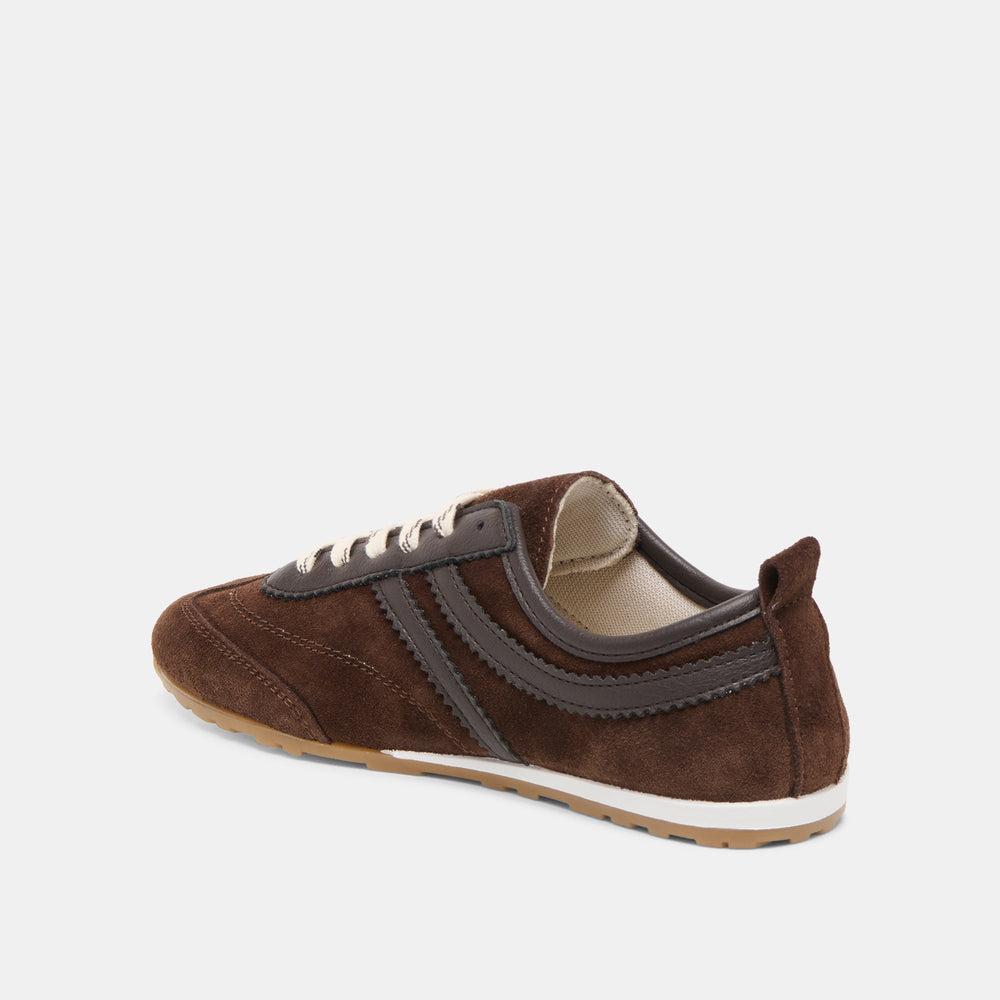 Viper Dk Brown Suede Sneakers / Dolce Vita