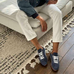 Serina Navy Suede Sneakers / Dolce Vita