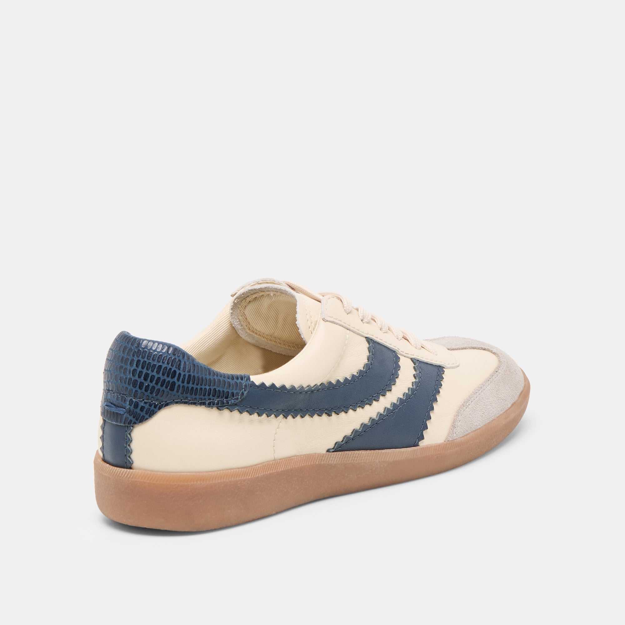 Merit White Navy Leather Sneakers / Dolce Vita