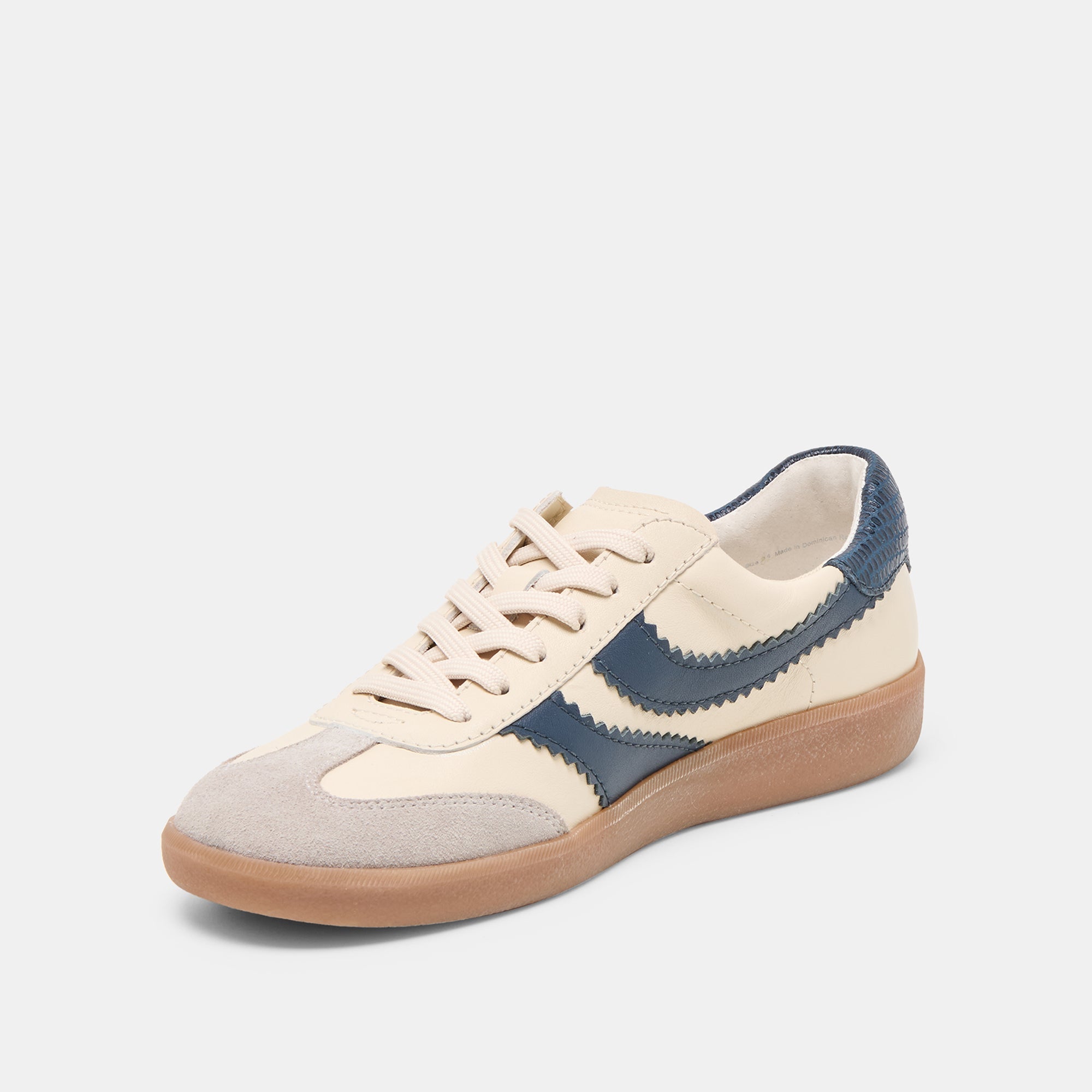 Merit White Navy Leather Sneakers / Dolce Vita