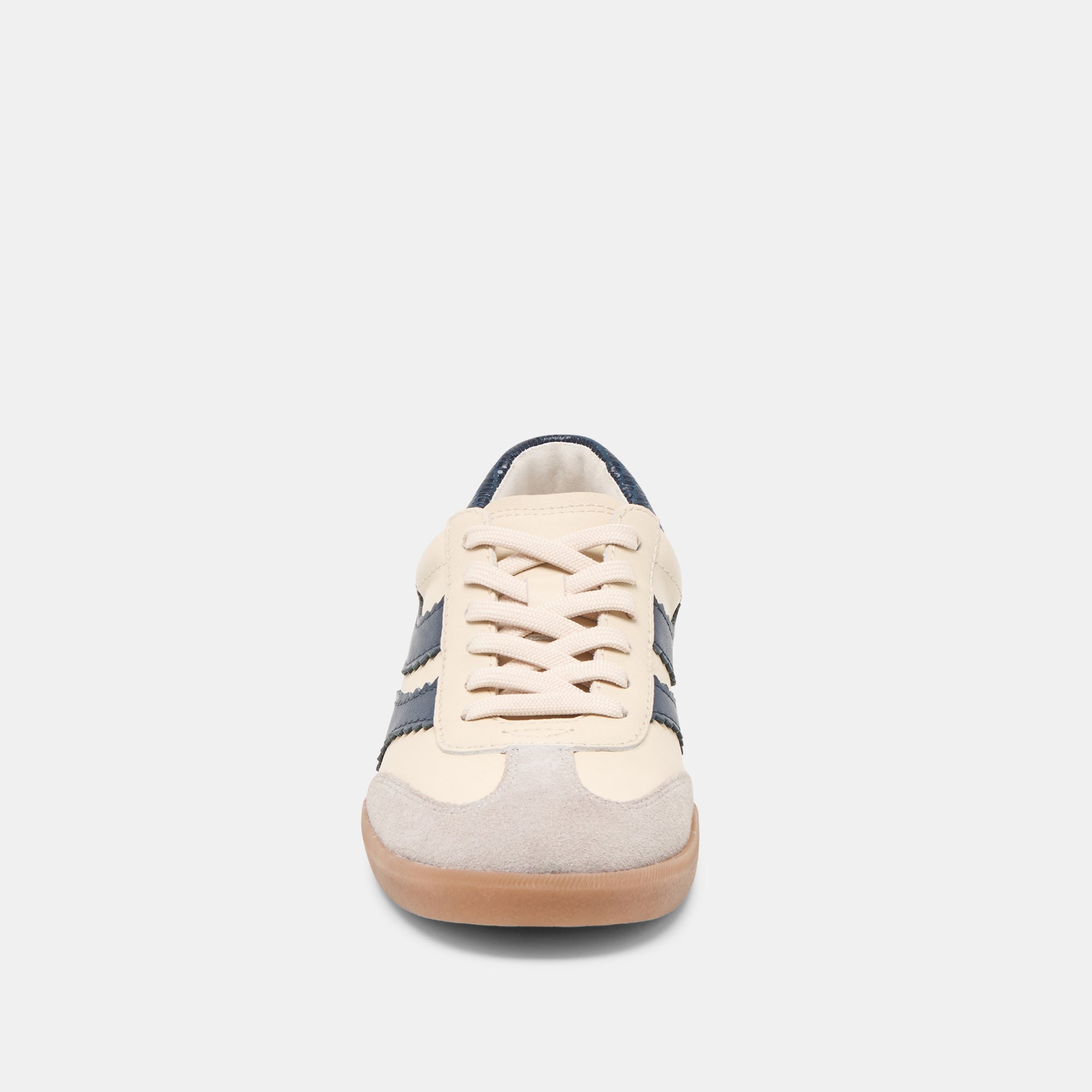 Merit White Navy Leather Sneakers / Dolce Vita