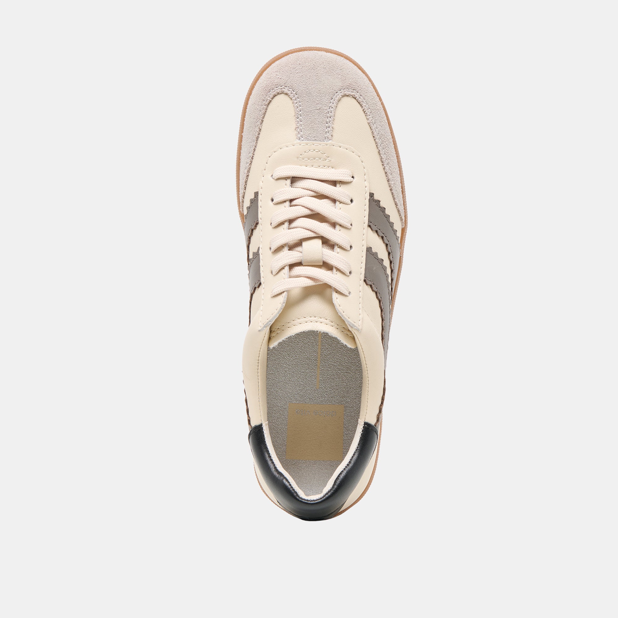 Merit White Grey Leather Sneakers / Dolce Vita