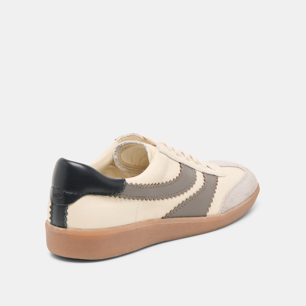 Merit White Grey Leather Sneakers / Dolce Vita