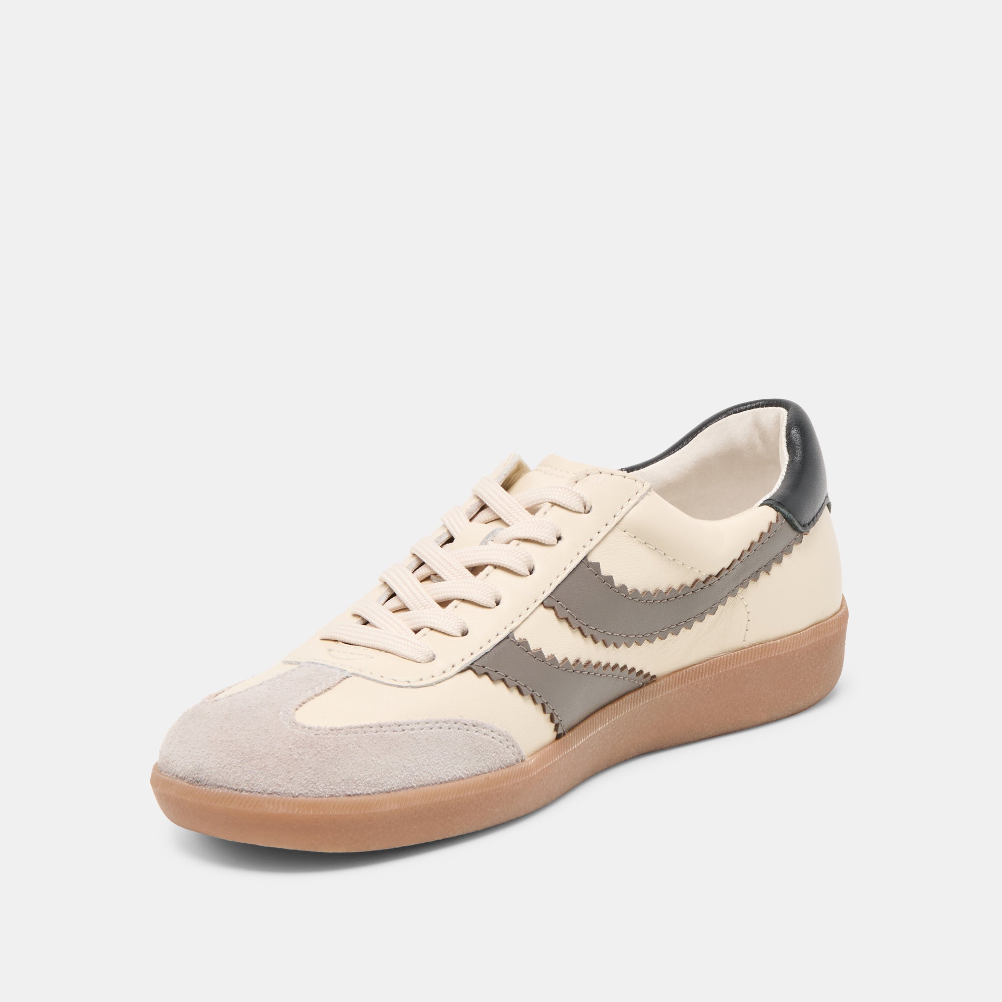 Merit White Grey Leather Sneakers / Dolce Vita