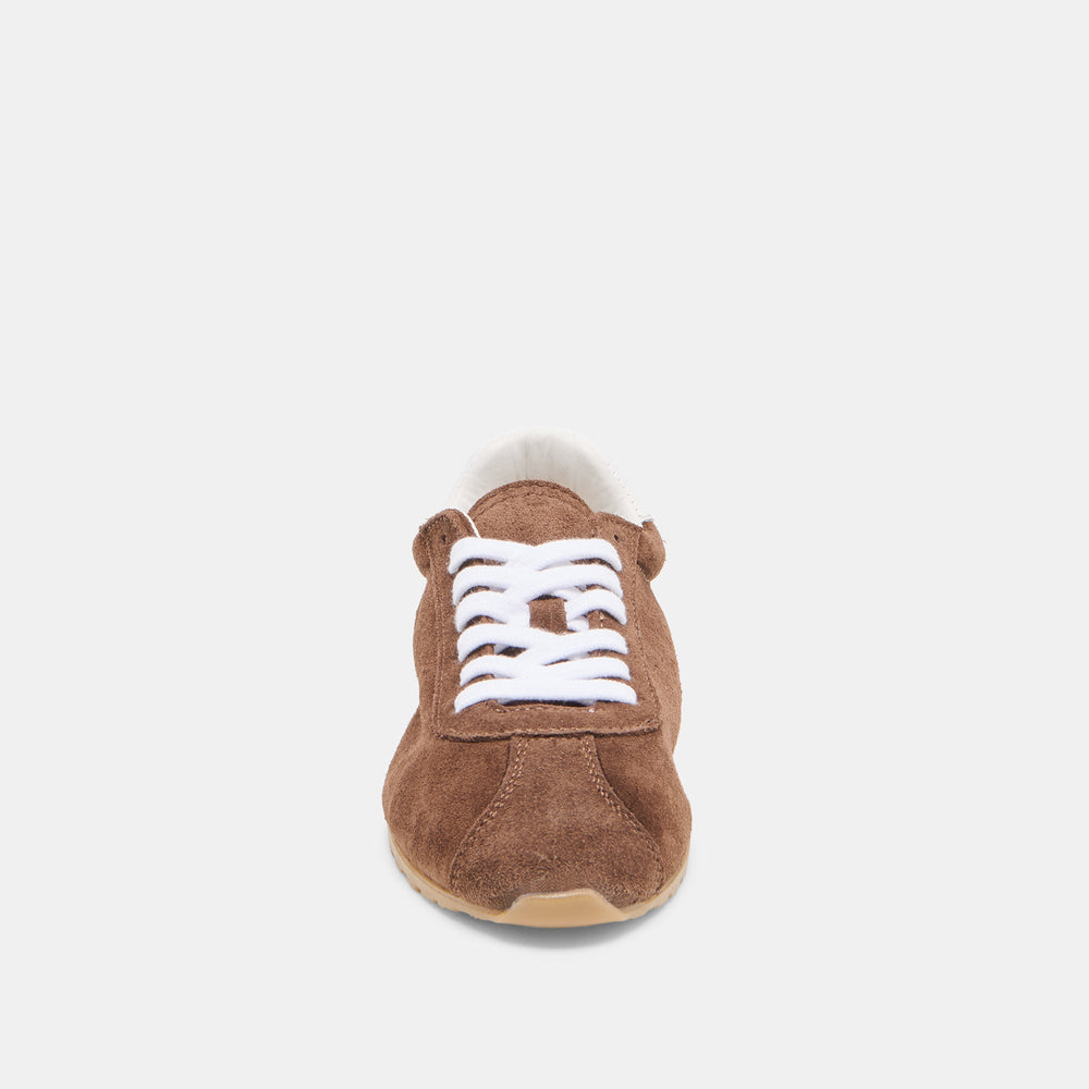 Serina Dk Brown Suede Sneakers / Dolce Vita