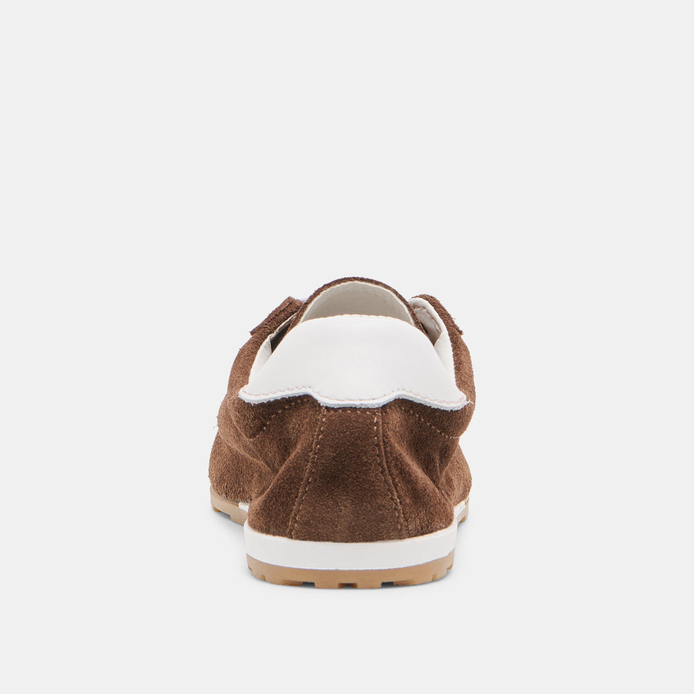Serina Dk Brown Suede Sneakers / Dolce Vita