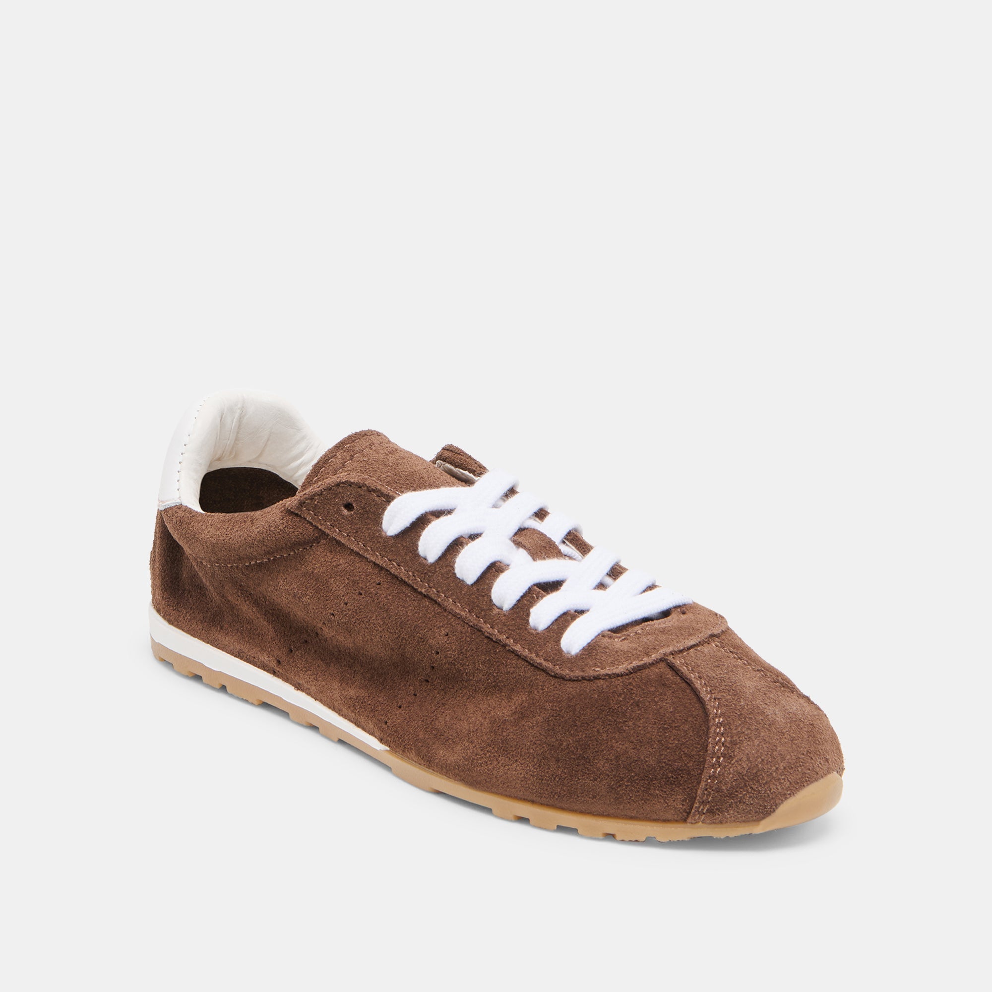 Serina Dk Brown Suede Sneakers / Dolce Vita