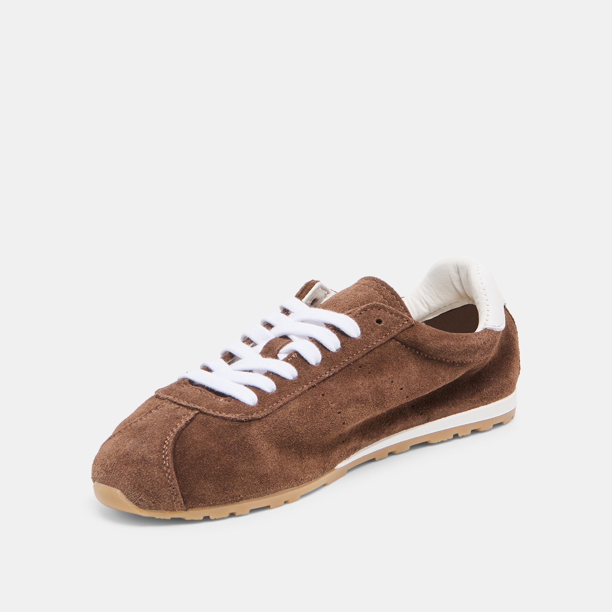 Serina Dk Brown Suede Sneakers / Dolce Vita