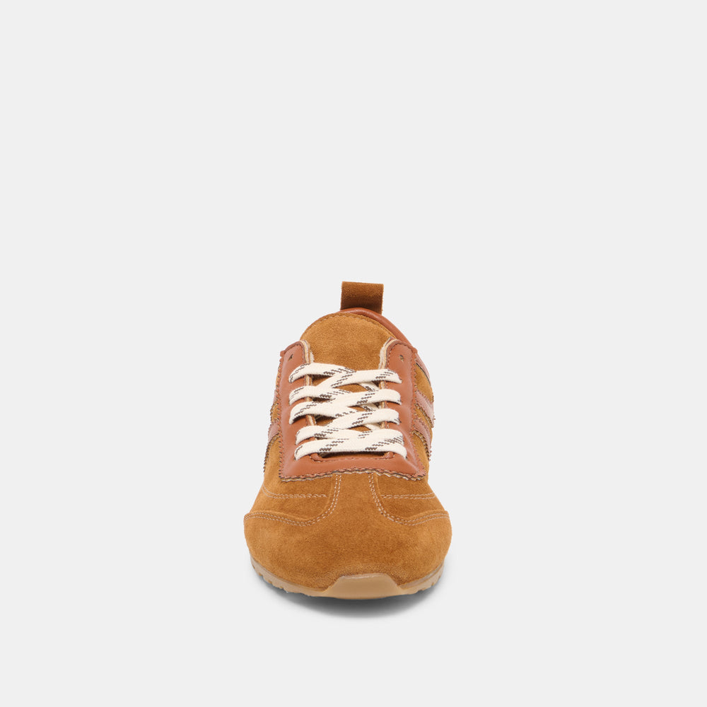 Viper Cognac Suede Sneakers / Dolce Vita