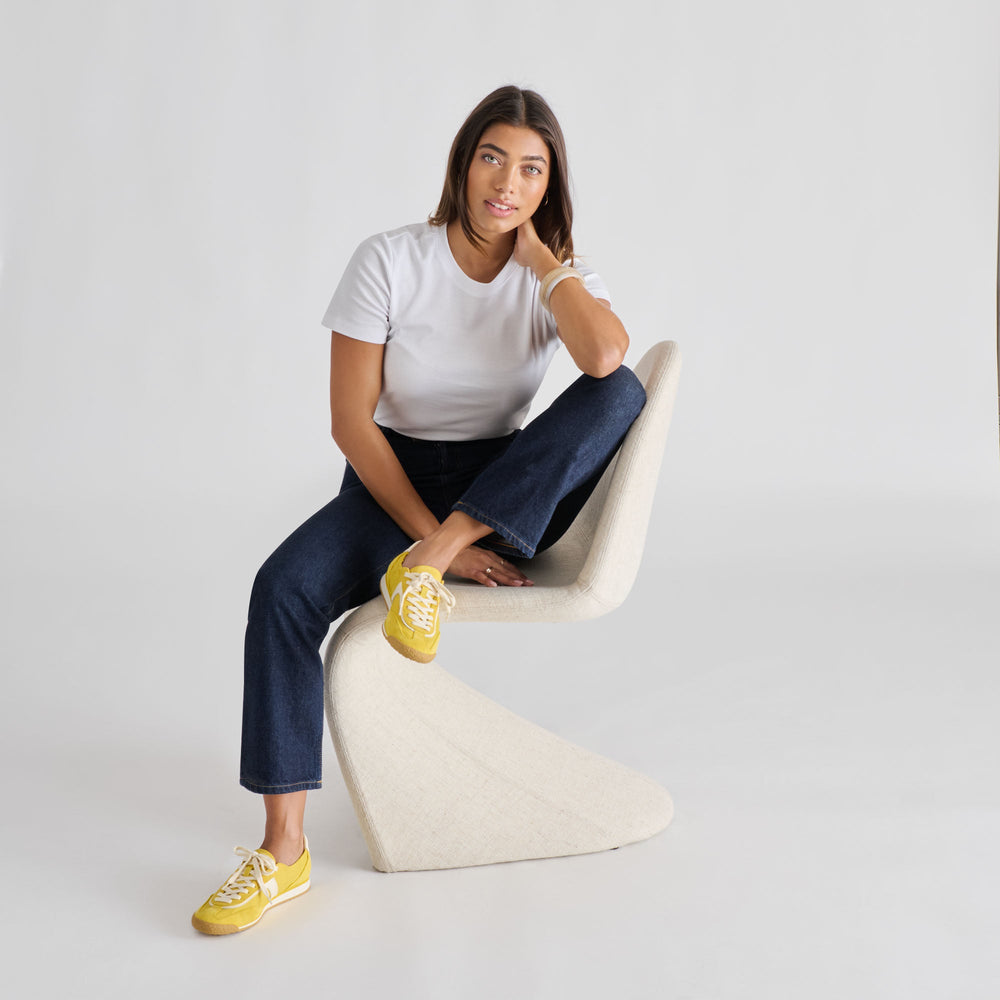 Sariya Yellow Nylon Sneakers / Dolce Vita