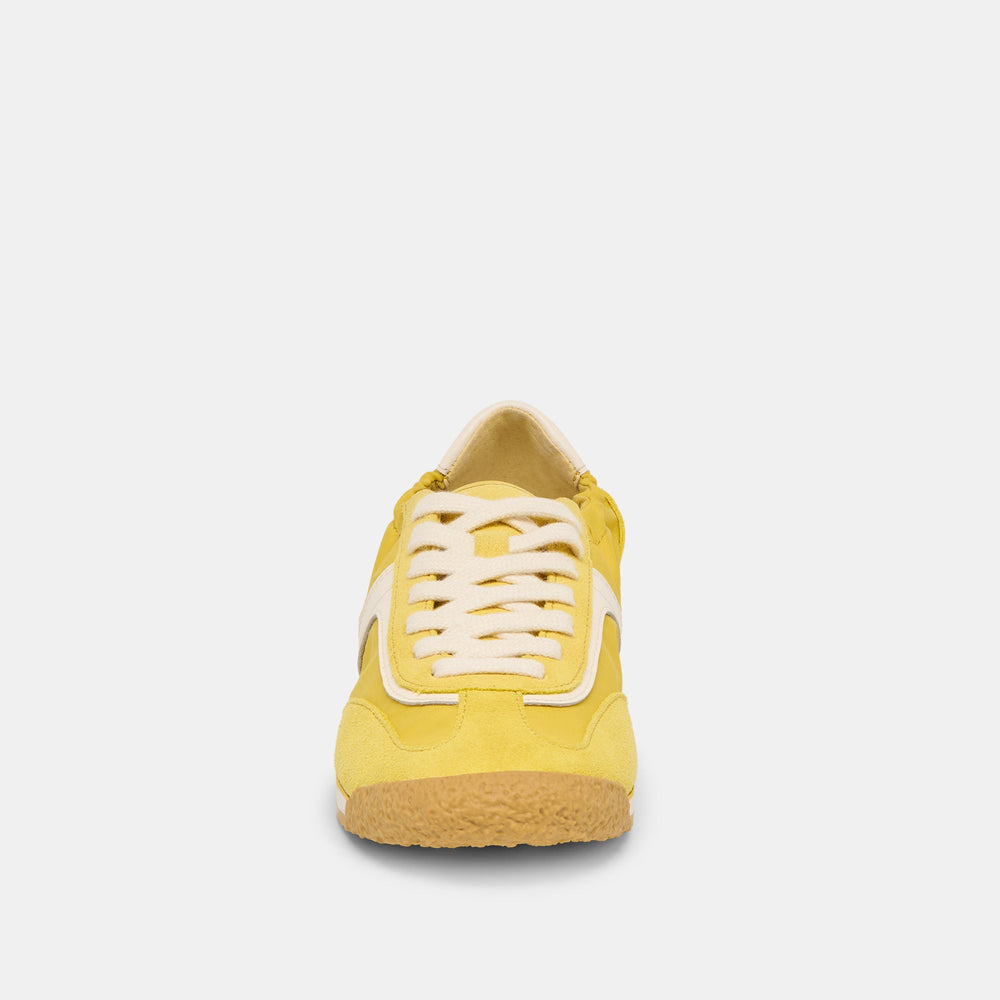 Sariya Yellow Nylon Sneakers / Dolce Vita