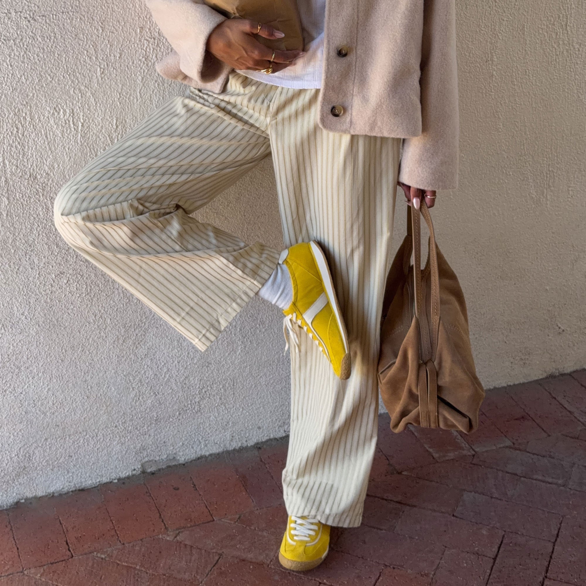 Sariya Yellow Nylon Sneakers / Dolce Vita