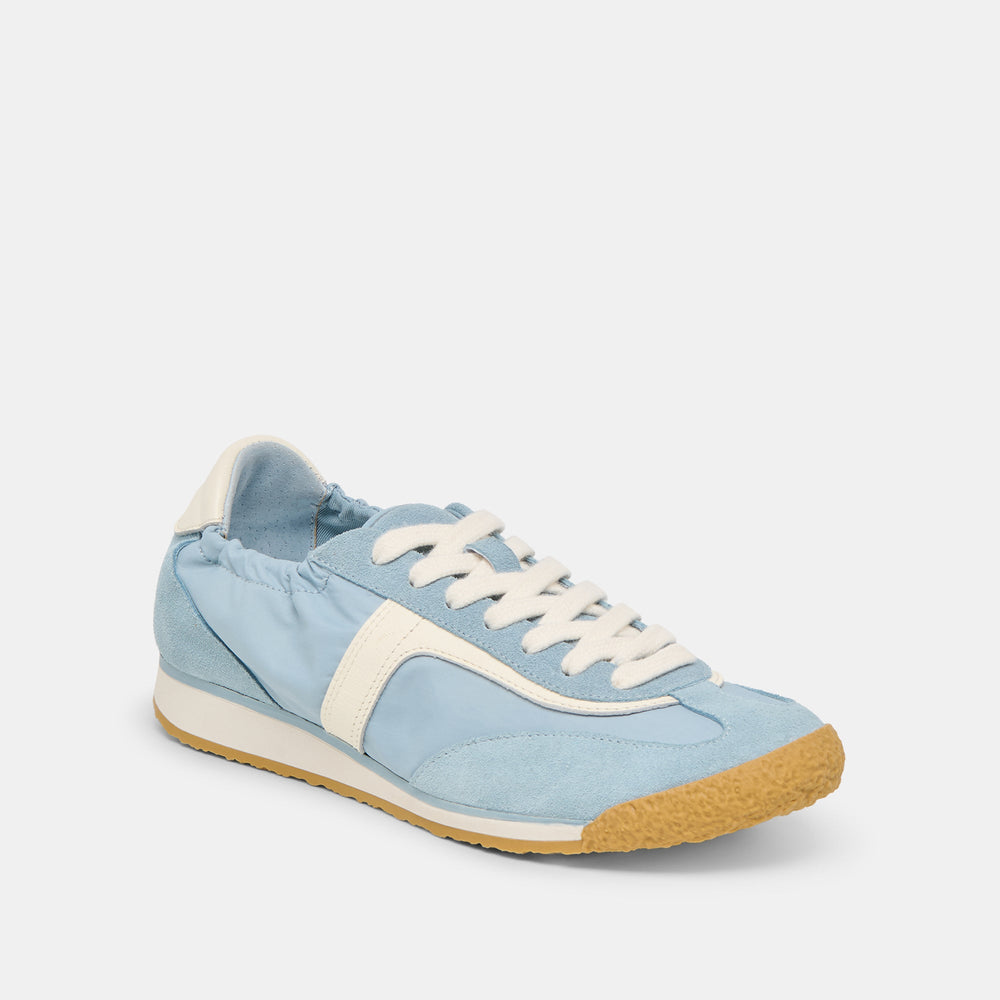 Sariya Lt Blue Nylon Sneakers / Dolce Vita