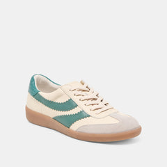 Merit White Green Leather Sneakers / Dolce Vita