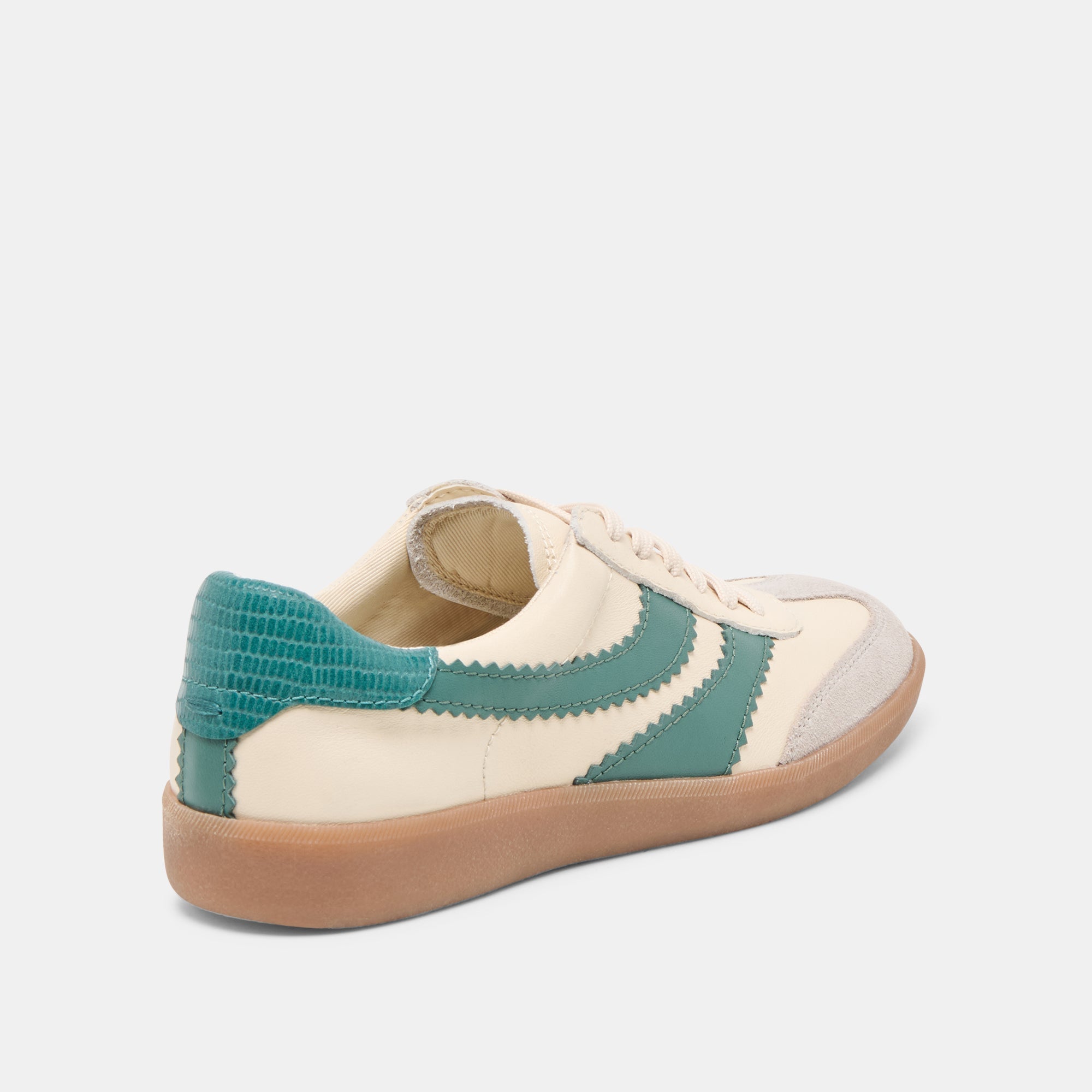Merit White Green Leather Sneakers / Dolce Vita