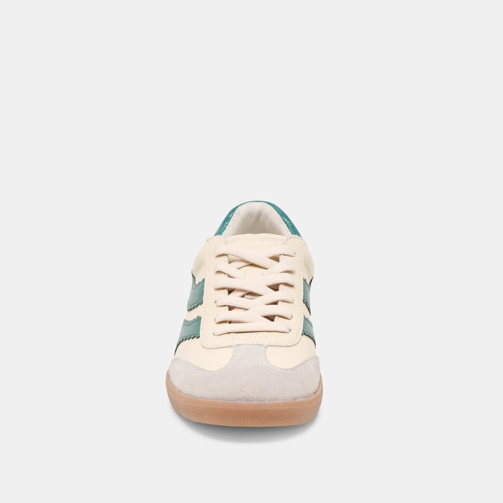 Merit White Green Leather Sneakers / Dolce Vita