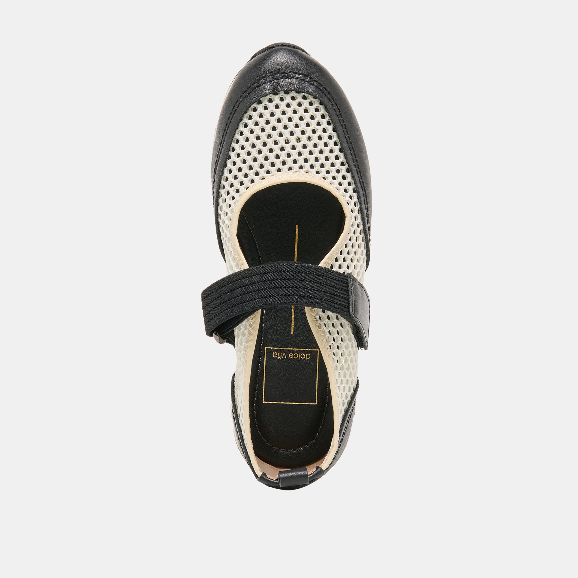 Seline White Black Mesh Sneakers / Dolce Vita